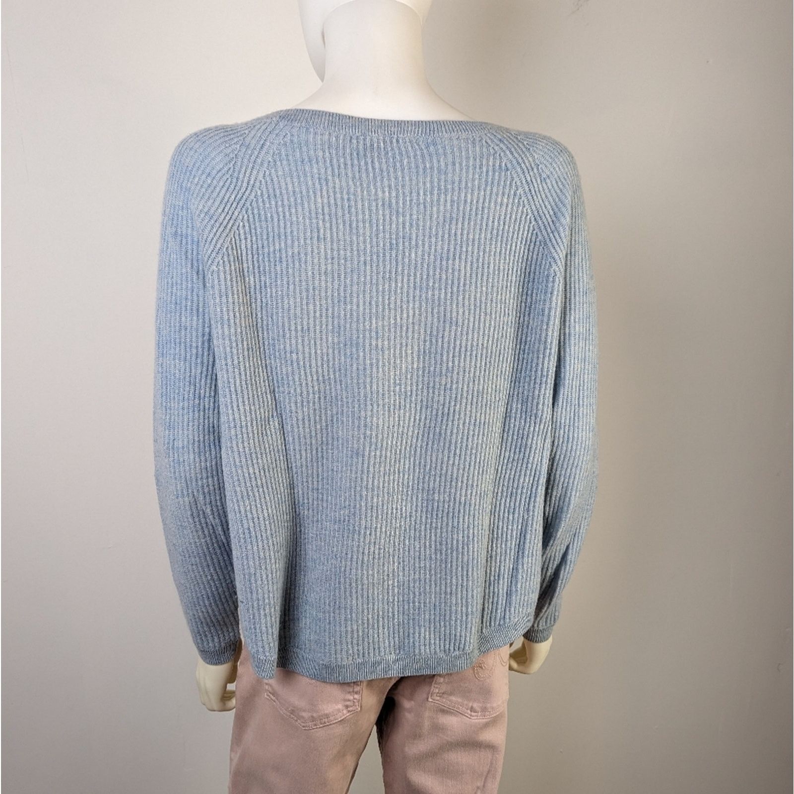 Vince Vince Blue Ribbed Sweater S Size S / US 4 / IT 40 - 4 Thumbnail