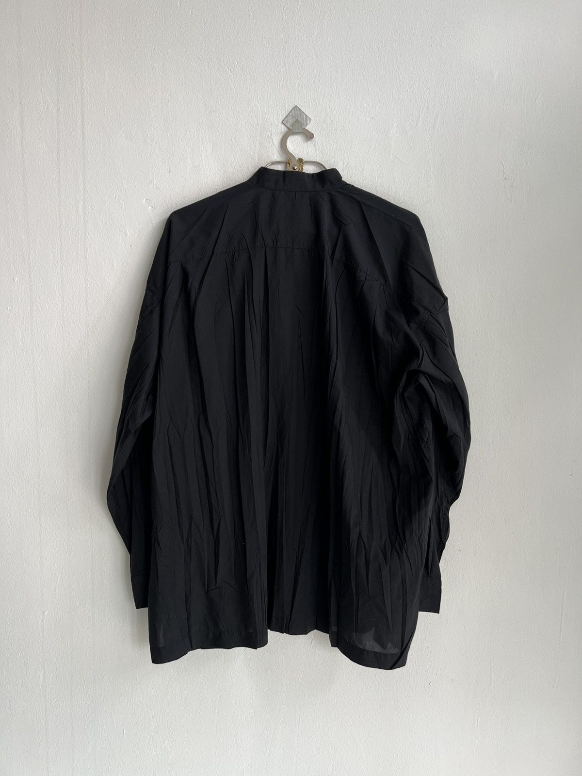 Pleats Please Issey Miyake SS98 Issey Miyake Men Wrinkled Pleated Stand Collar OS Jkt Size US XL / EU 56 / 4 - 3 Thumbnail