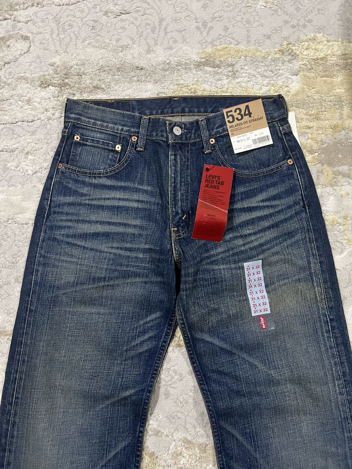 Levi's NWT LEVIS 534 Japan Relaxed Fit Straight Denim Red Tab Jeans Size US 31 - 6 Thumbnail