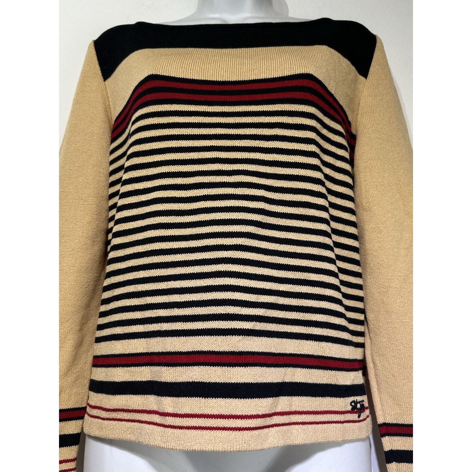 St. John vintage St. John Sport Boat Neck Stripped Sweater Size M Size M / US 6-8 / IT 42-44 - 2 Thumbnail