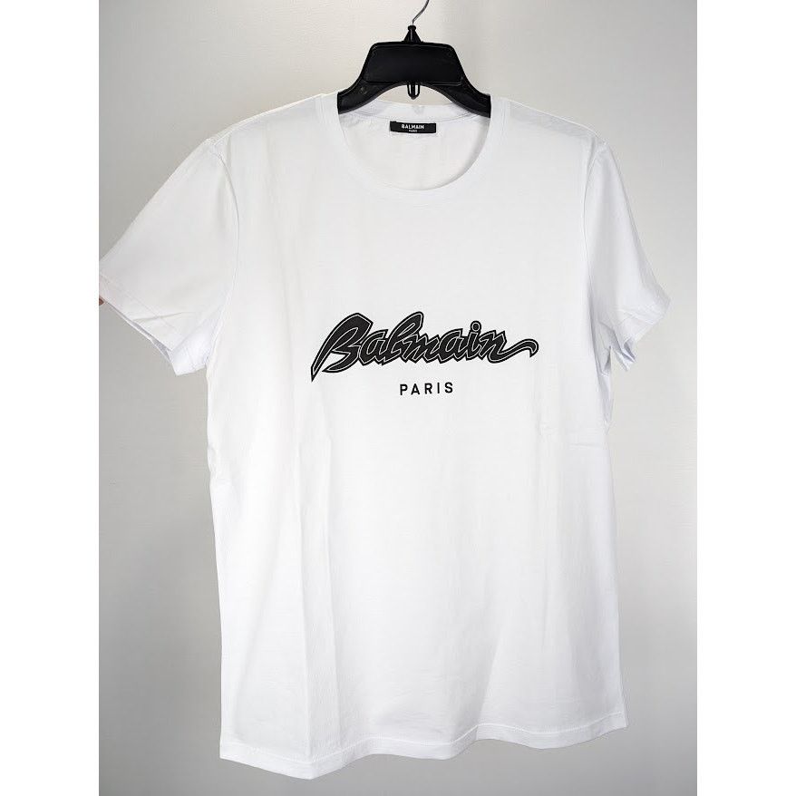Balmain o1rshd1 Classic Logo T-Shirt in White Size US M / EU 48-50 / 2 - 8 Thumbnail