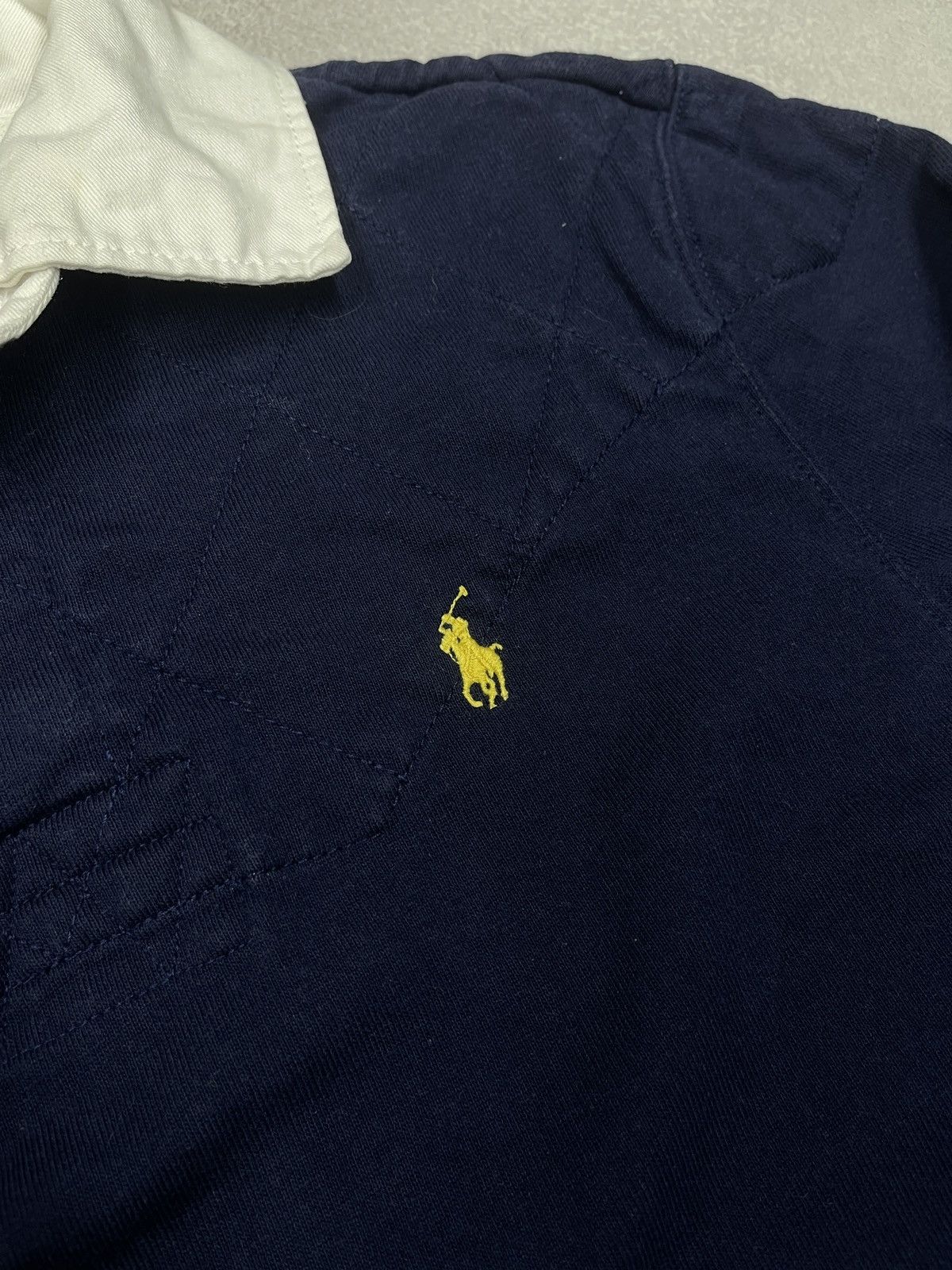 Polo Ralph Lauren Vintage Ralph Lauren Rugby Polo Longsleeve Navy Y2K Size US S / EU 44-46 / 1 - 5 Thumbnail