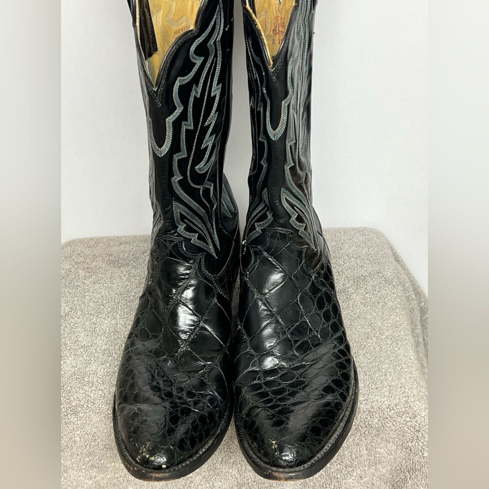 Justin Boots Vintage 80’s Justin Alligator Boots Walking Dead Rick Grimes Size US 11 / EU 44 - 4 Thumbnail