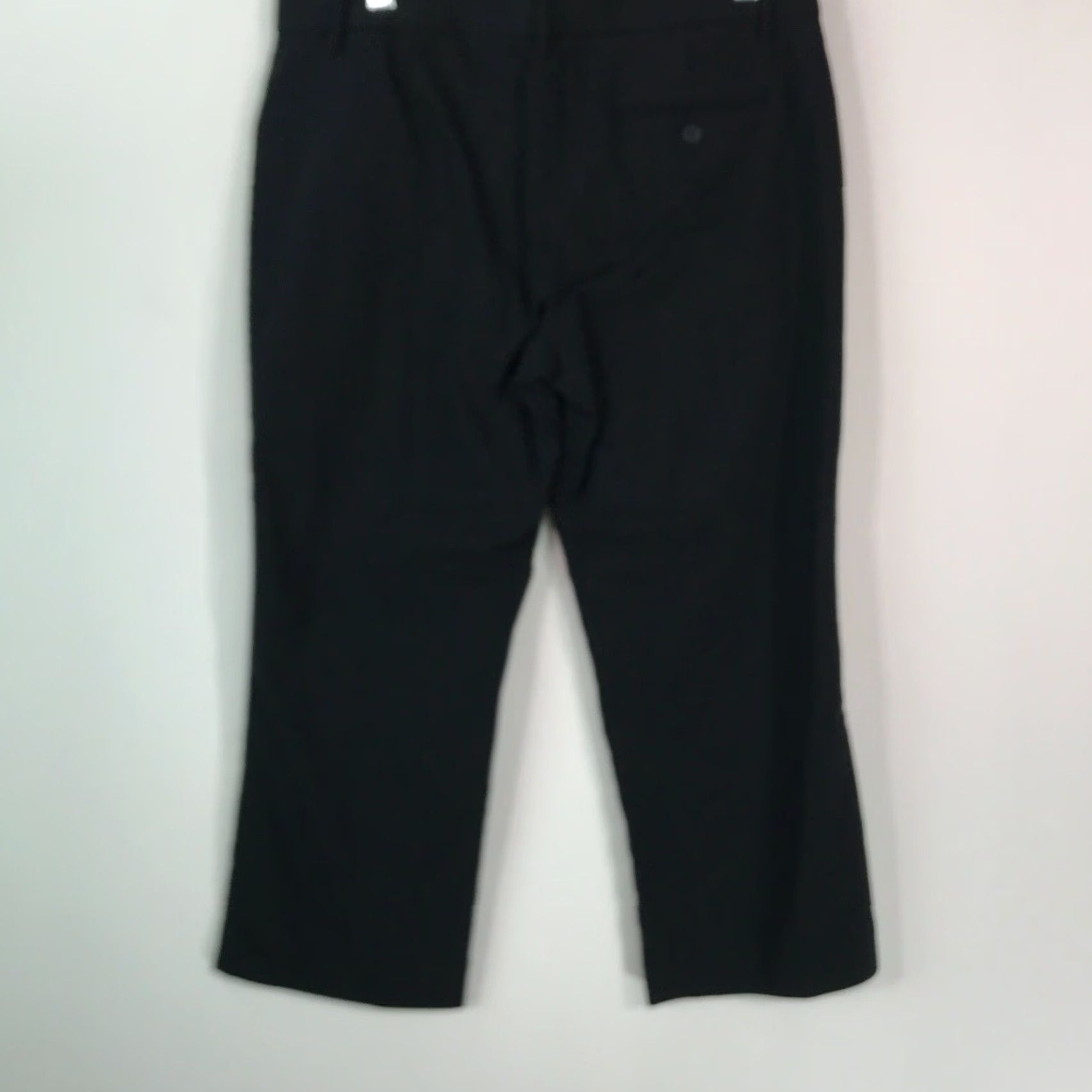 Express Express Editor Women's Cropped Capri Pants Size 6 Black Casual Regular Fit Size 28" / US 6 / IT 42 - 2 Thumbnail