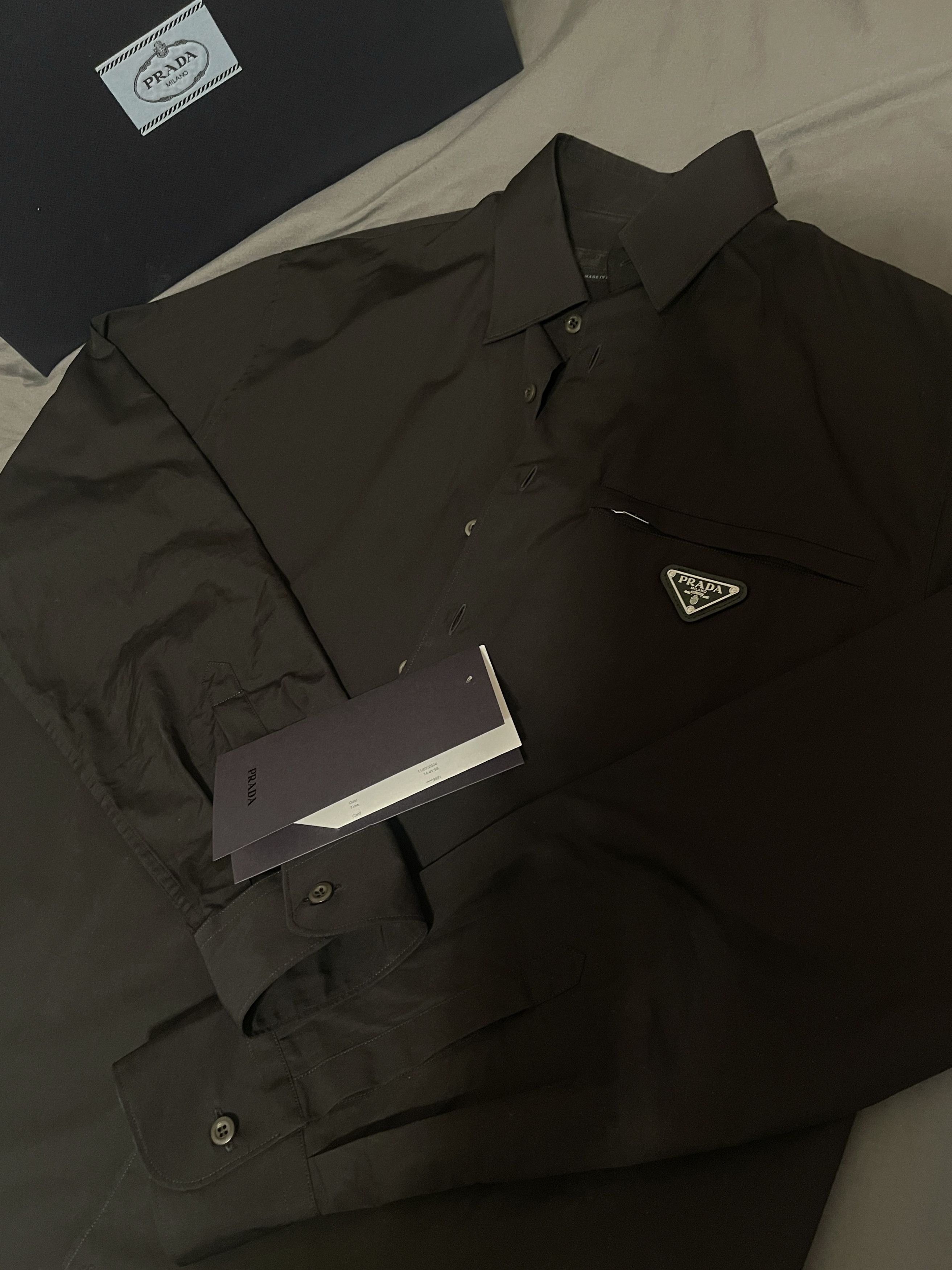 Prada Prada Cotton Shirt Black XS Size US XS / EU 42 / 0 - 3 Thumbnail