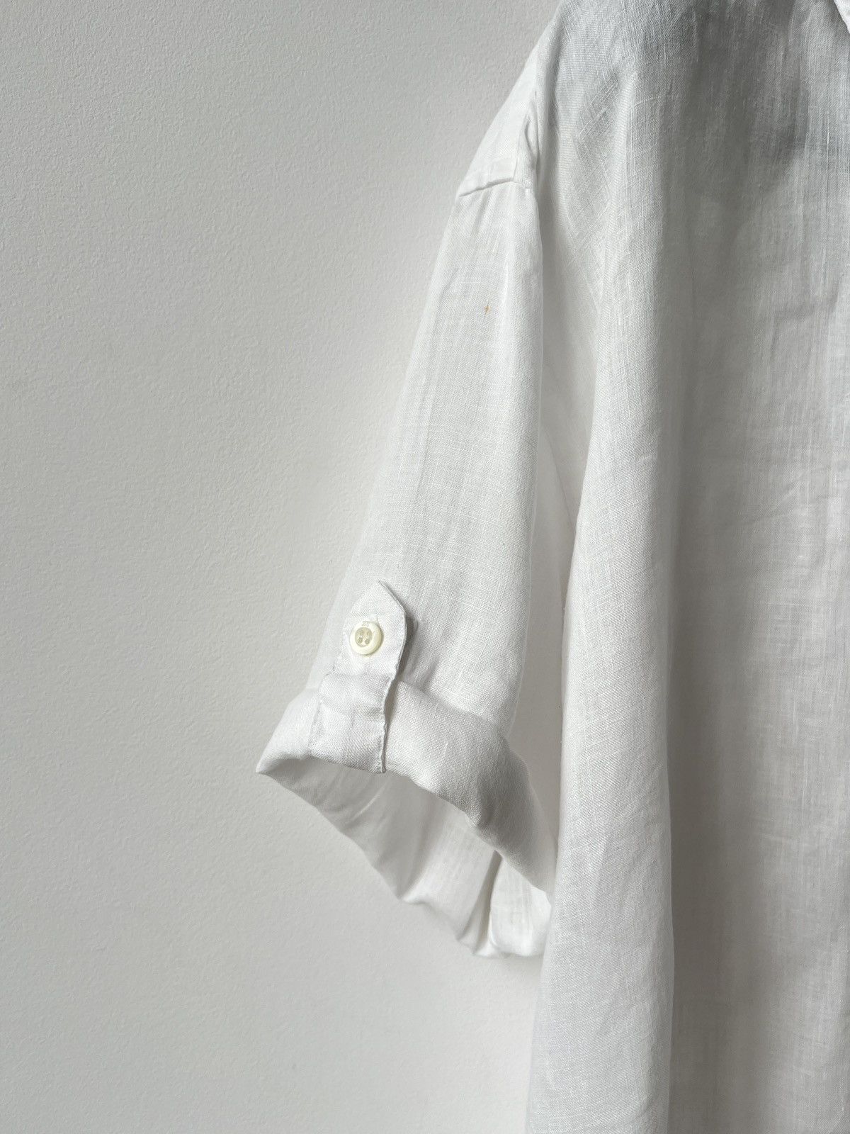 Ermenegildo Zegna Vintage Ermenegildo ZEGNA Sport Linen Shirt Spain Luxury Size US XL / EU 56 / 4 - 4 Thumbnail