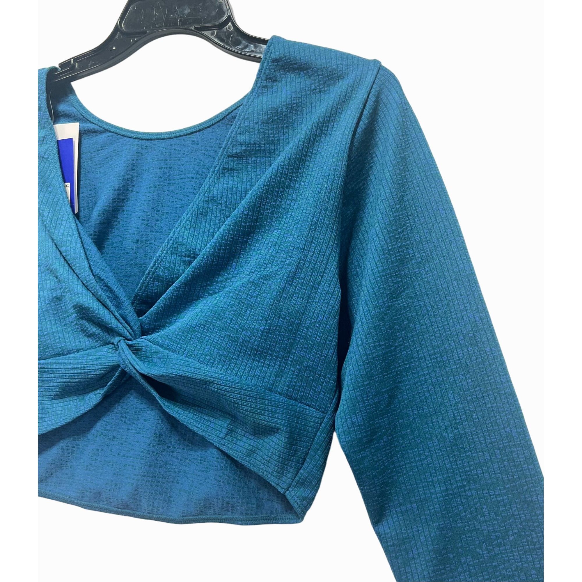 Other JoyLab - Women's Wear 2 Ways Long Sleeve Crop Top - Blue - X Size XXL / US 16-18 / IT 52-54 - 17 Thumbnail