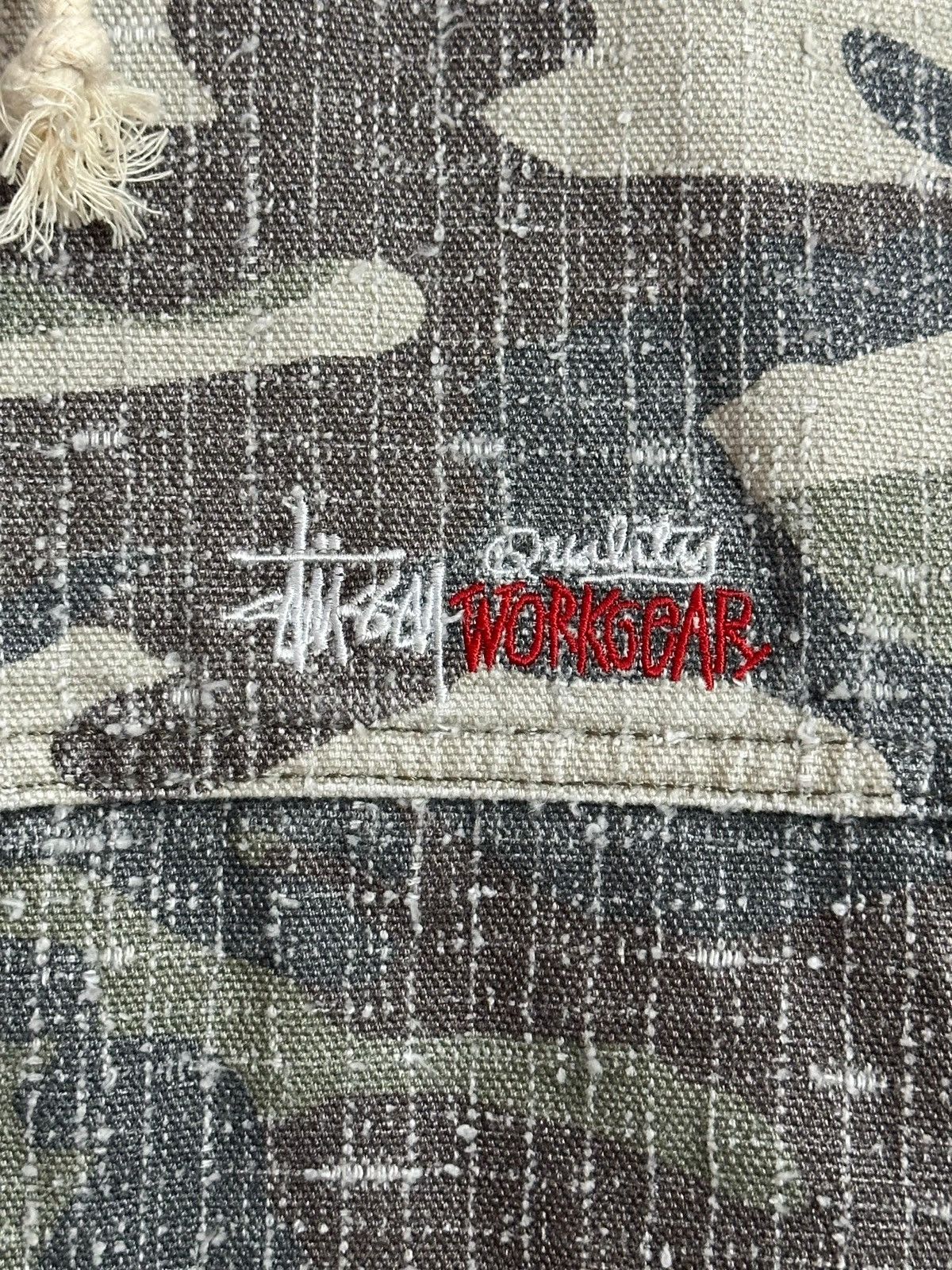 Stussy Stüssy Canvas Needle Punch Woodland Camo / Size: XXL Size US XL / EU 56 / 4 - 2 Thumbnail