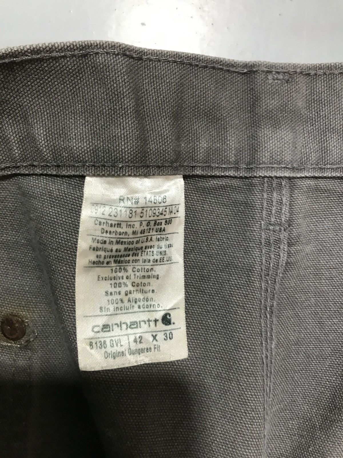 Carhartt Vintage carhartt B136 GVL double knee workwear Size US 42 / EU 58 - 6 Thumbnail