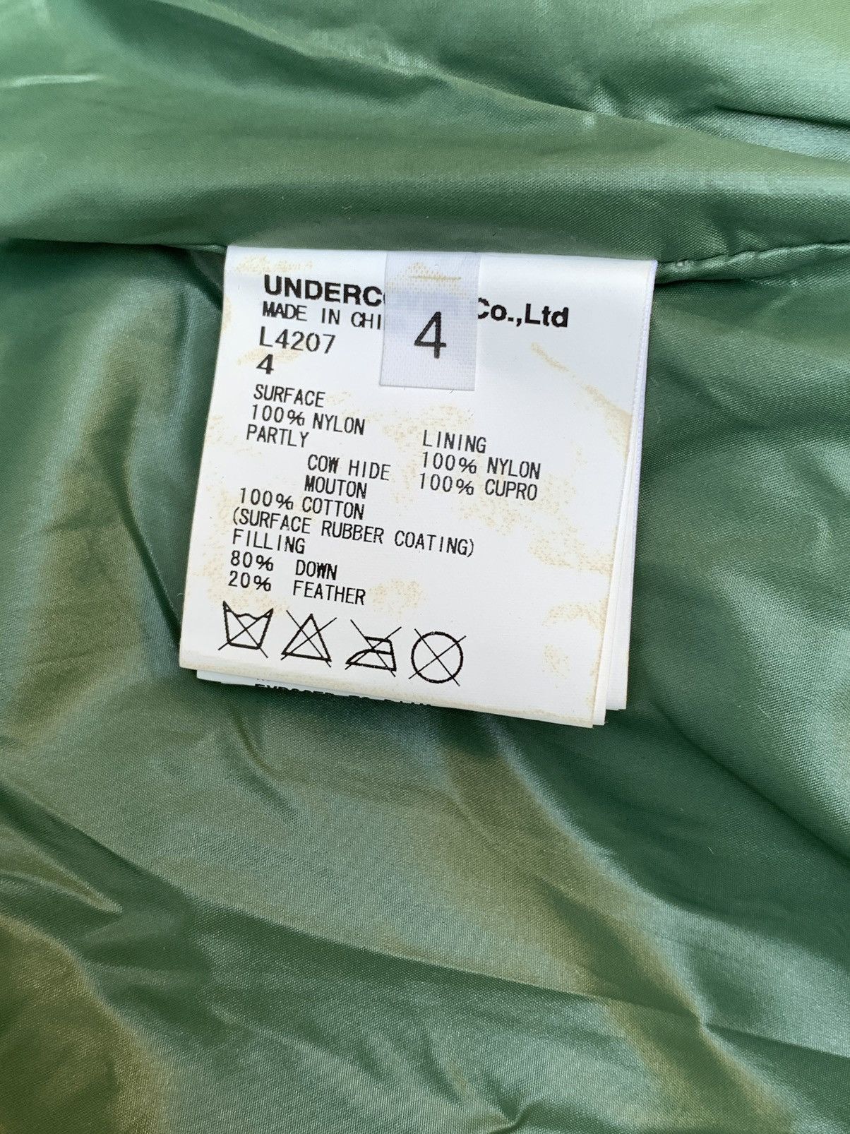 Undercover Undercover Quilted Down Jacket Leather Sleeves Shearling Size US XL / EU 56 / 4 - 7 Thumbnail