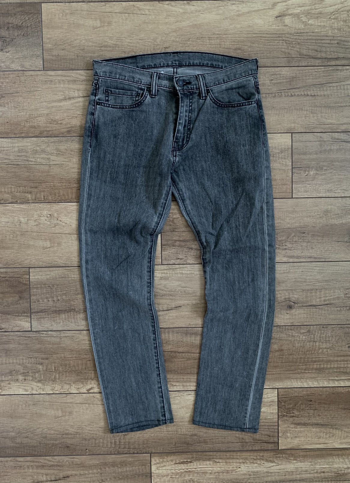 Levi's Vintage Style Levi’s 511 Dark Grey Washed Jeans Denim Pants Size US 30 / EU 46 - 2 Thumbnail