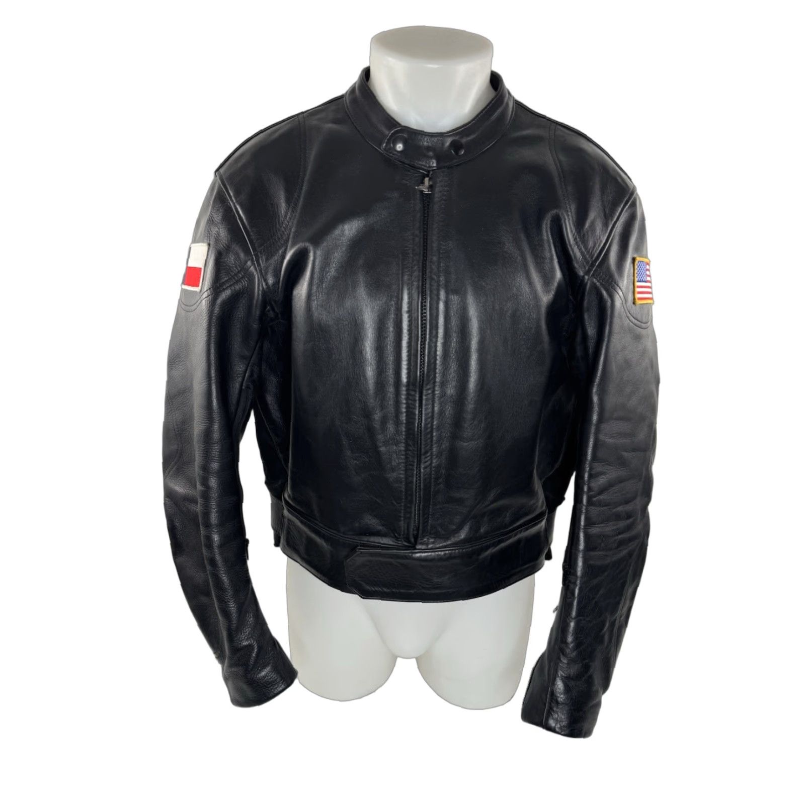 Vintage Vanson Heavy Duty LEATHER Mens 46 Motorcycle Moto Biker Texas Jacket EXCELLENT Jacket Mens 46 Black Leather Bike Riding 90s/Motorcycle Size US S / EU 44-46 / 1 - 1 Thumbnail