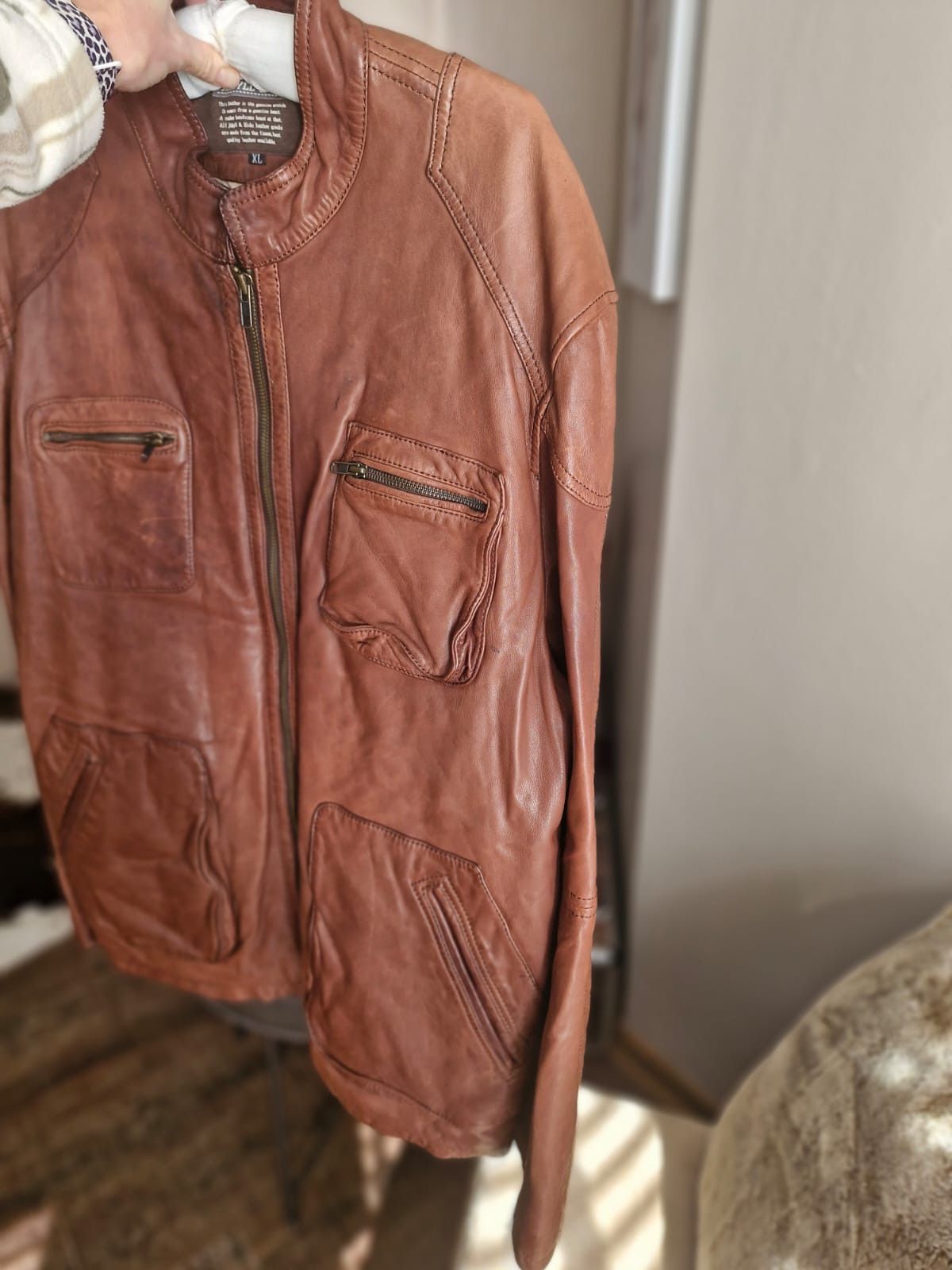 Other Jekyll & Hide Brown Leather Jacket – XL • Genuine Leather Size US XL / EU 56 / 4 - 6 Thumbnail