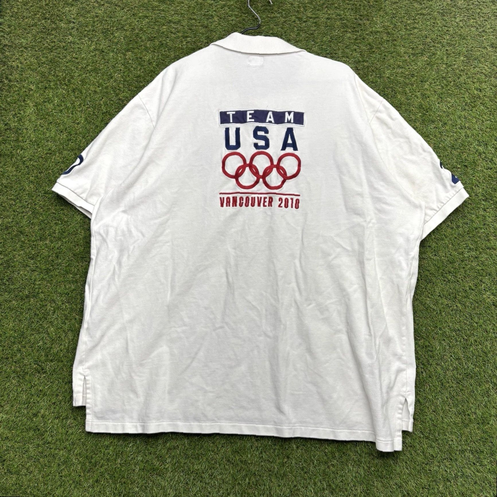 Polo Ralph Lauren Polo Ralph Lauren Shirt Mens 3XLT USA Vancouver Olympics Team USA Big & Tall Polo 3XLT White White Polo Ralph Lauren Big Pony Men USA Polo Shirt 3XLT Size US XXL / EU 58 / 5 - 2 Thumbnail