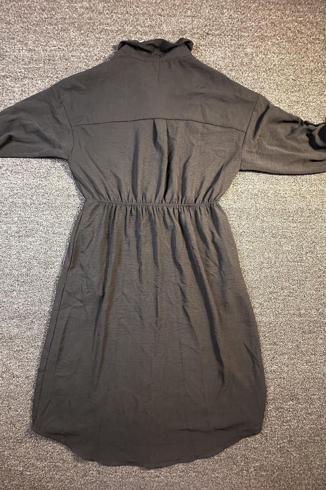 Other Monteau Button-Front Sz L Long Sleeve Drawstring Waist Dress Size L / US 10 / IT 46 - 5 Thumbnail
