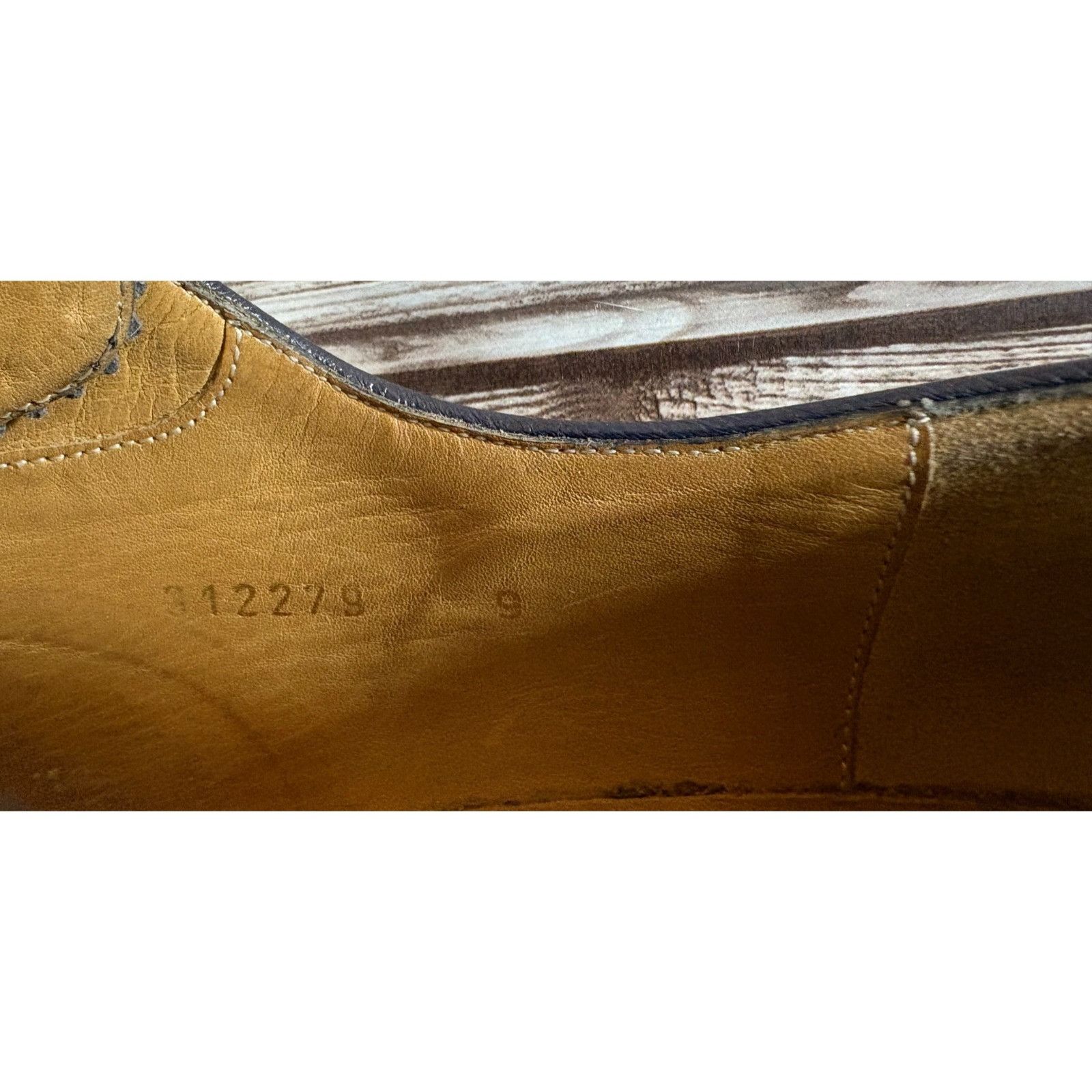 Gucci Gucci leather Oxford Brogue Shoes size US 9 color blue made Size US 9 / EU 42 - 9 Thumbnail