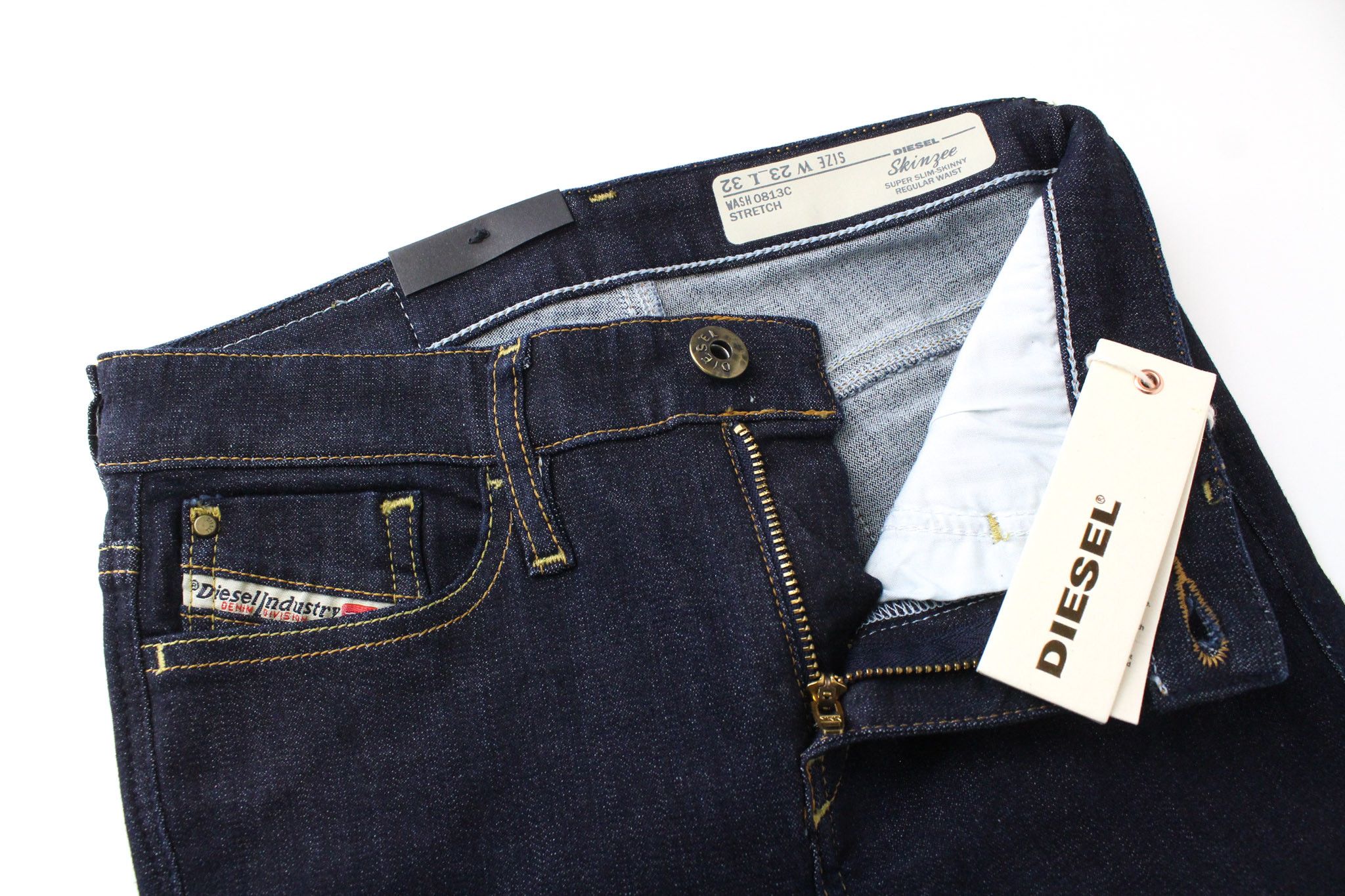 Diesel SKINZEE 0813C W23/L32 Blue Girls Jeans 71336 Size 23" - 4 Thumbnail