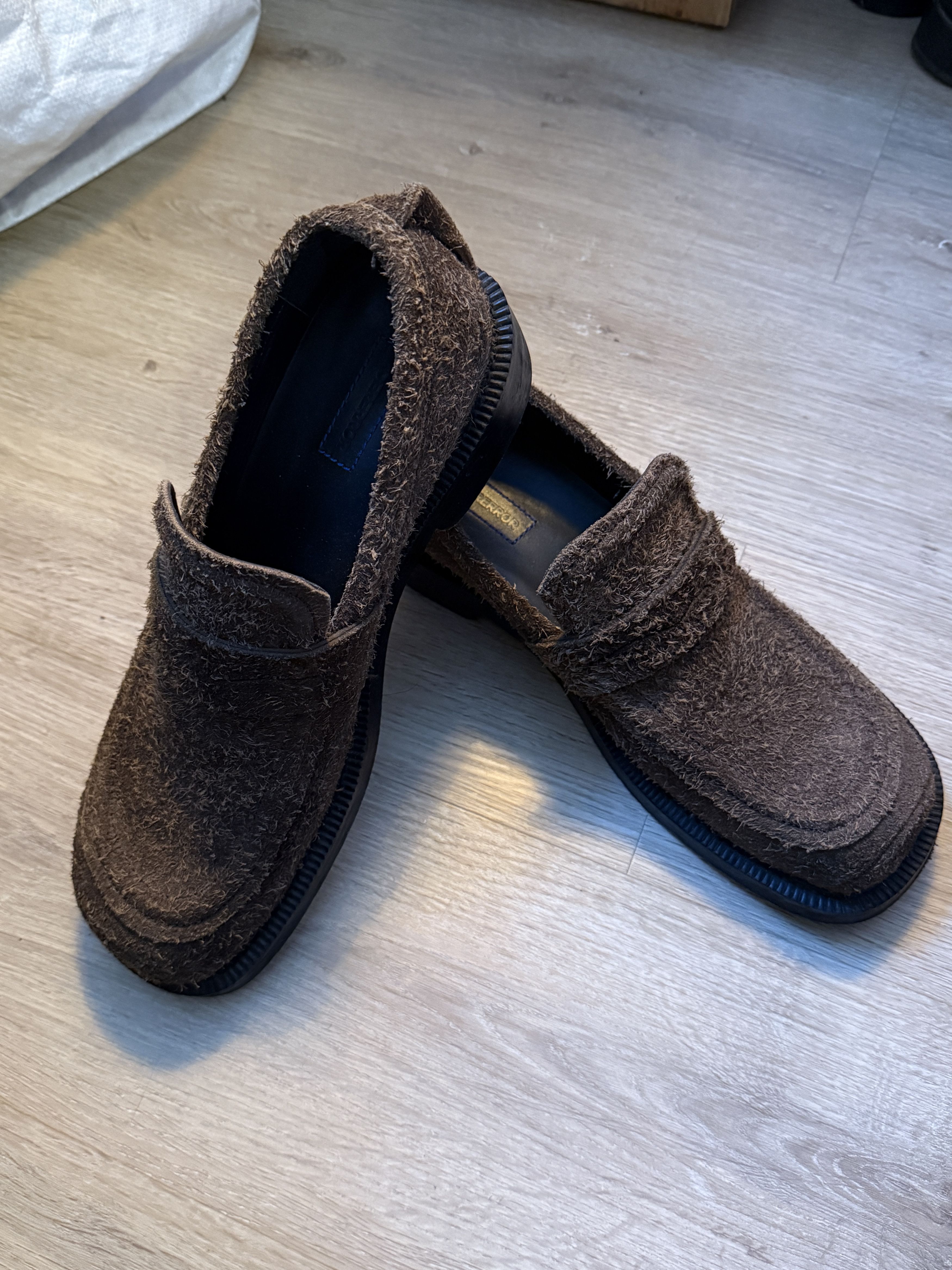 Brown loafers