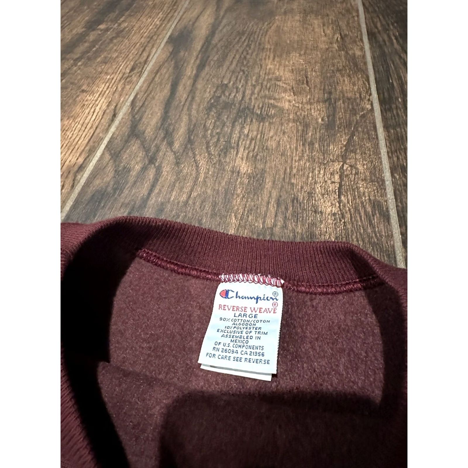 Champion VINTAGE Champion Reverse Weave Sweatshirt Crew Neck L Mens Brown 90s Reversible 80s 90s Pullover Size US L / EU 52-54 / 3 - 6 Thumbnail