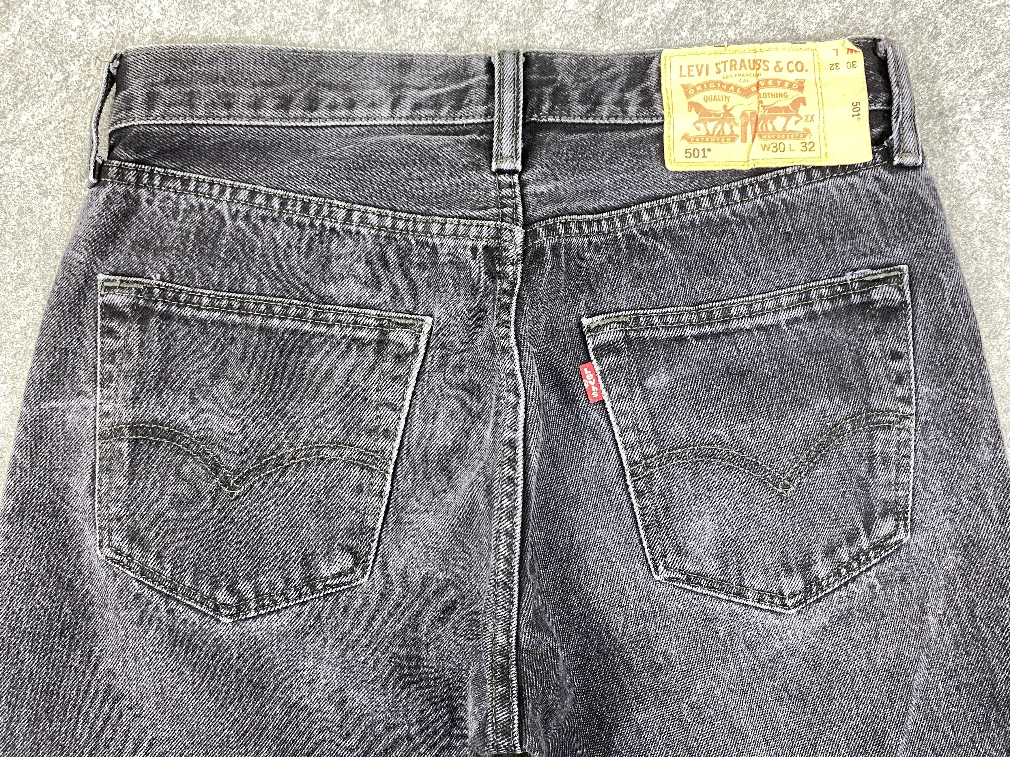 Levi's Black Vintage Levis 501 Jeans 30x30 - JN3150 Size US 30 / EU 46 - 4 Thumbnail