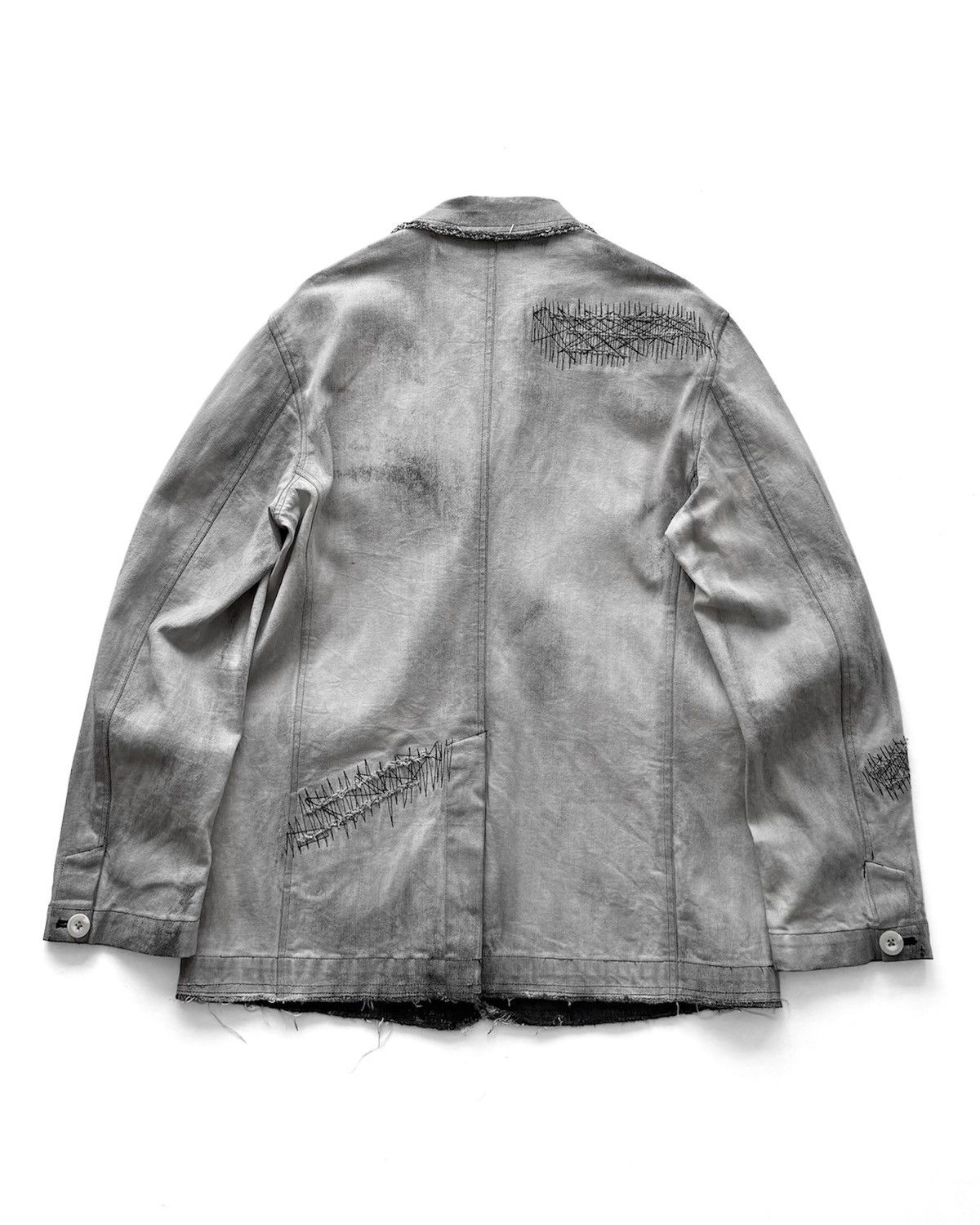 In The Attic IN THE ATTIC DISTRESSED HEAVY WASH BLAZER JEANS JACKET Size US M / EU 48-50 / 2 - 6 Thumbnail