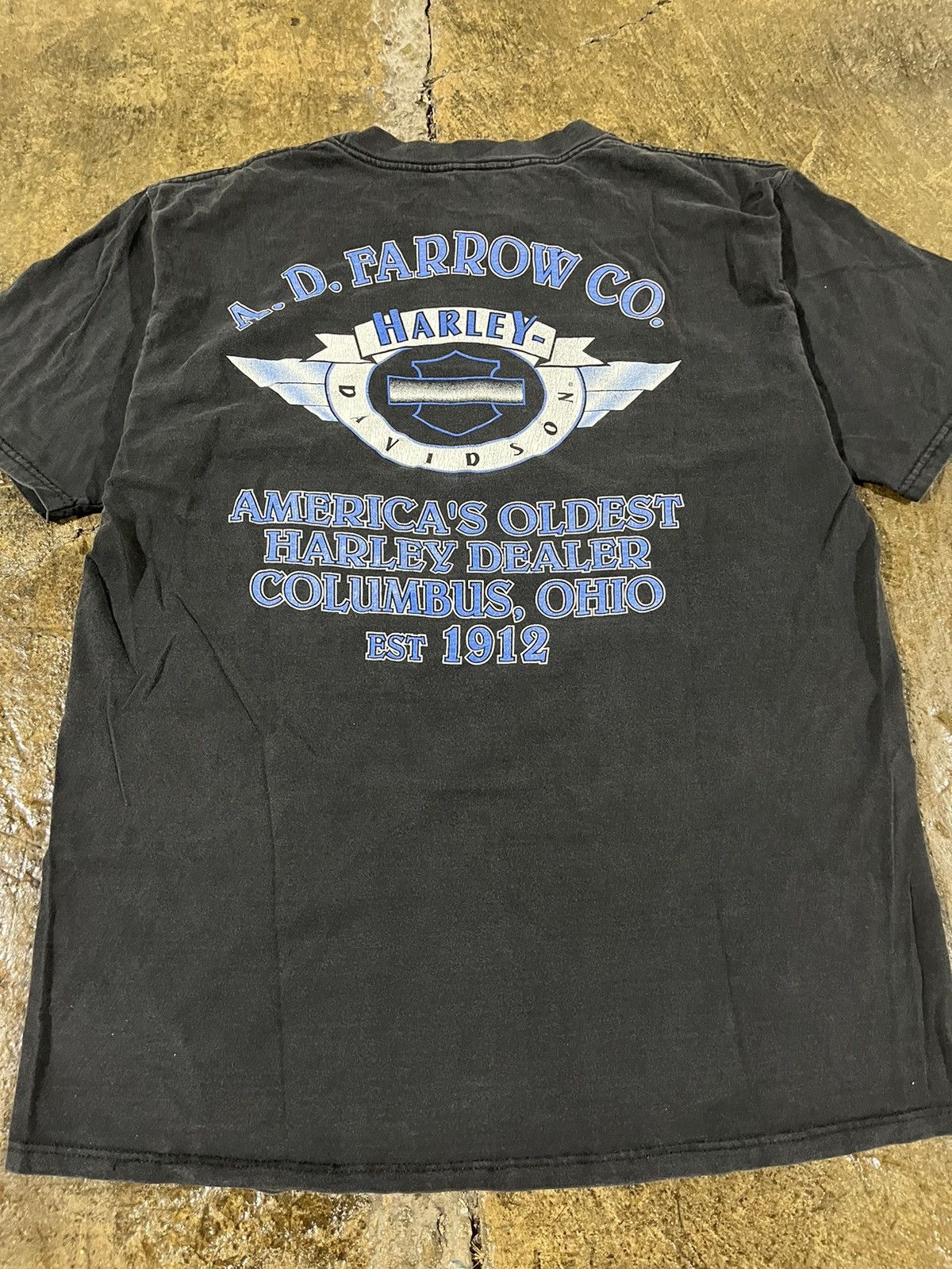 Harley Davidson × Vintage CRAZY VINTAGE 90s HARLEY DAVIDSON EVOLUTION ENGINE BIKER TEE Size US XL / EU 56 / 4 - 5 Thumbnail