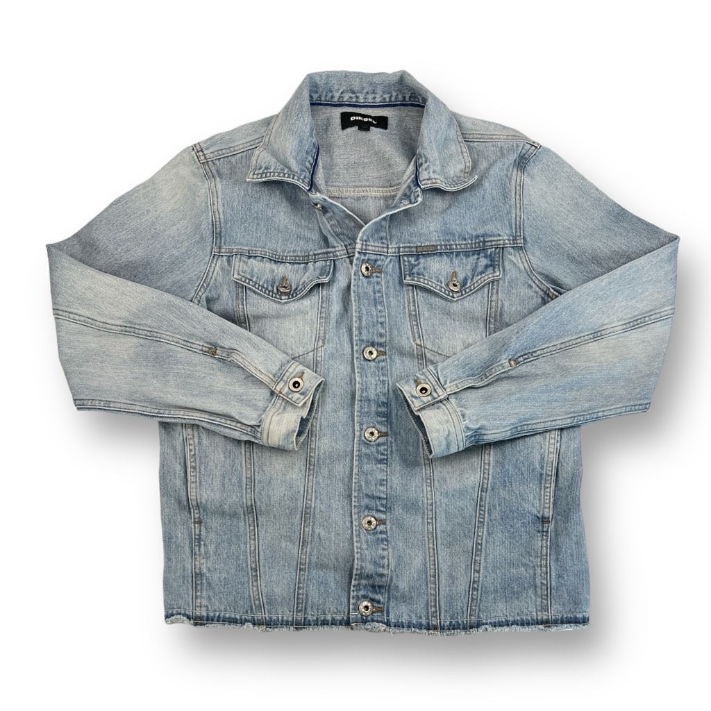 image of Diesel Button Jean Jacket Size Medium in Blue, Men's