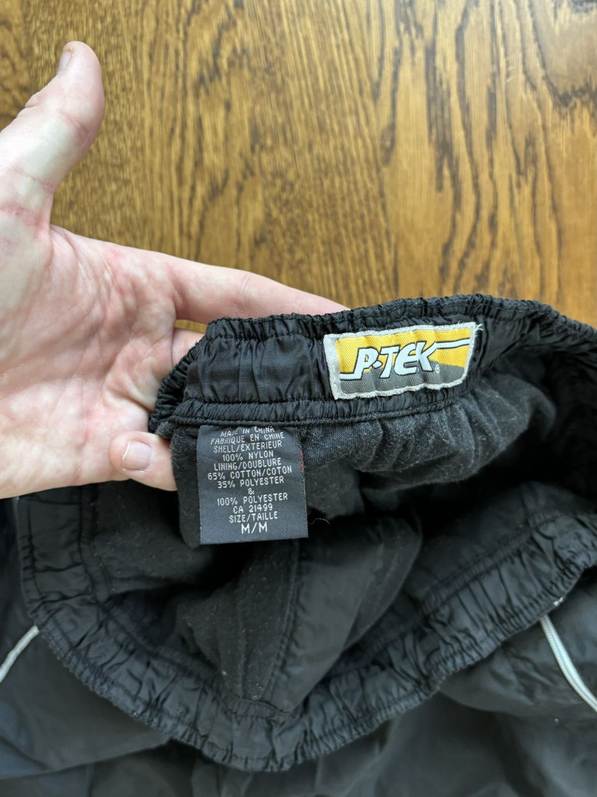 JNCO × Japanese Brand × Vintage 90s Vintage Nylon Cargo Pants P-Tek 2000s Y2K Raver Elastic Size US 33 - 4 Thumbnail