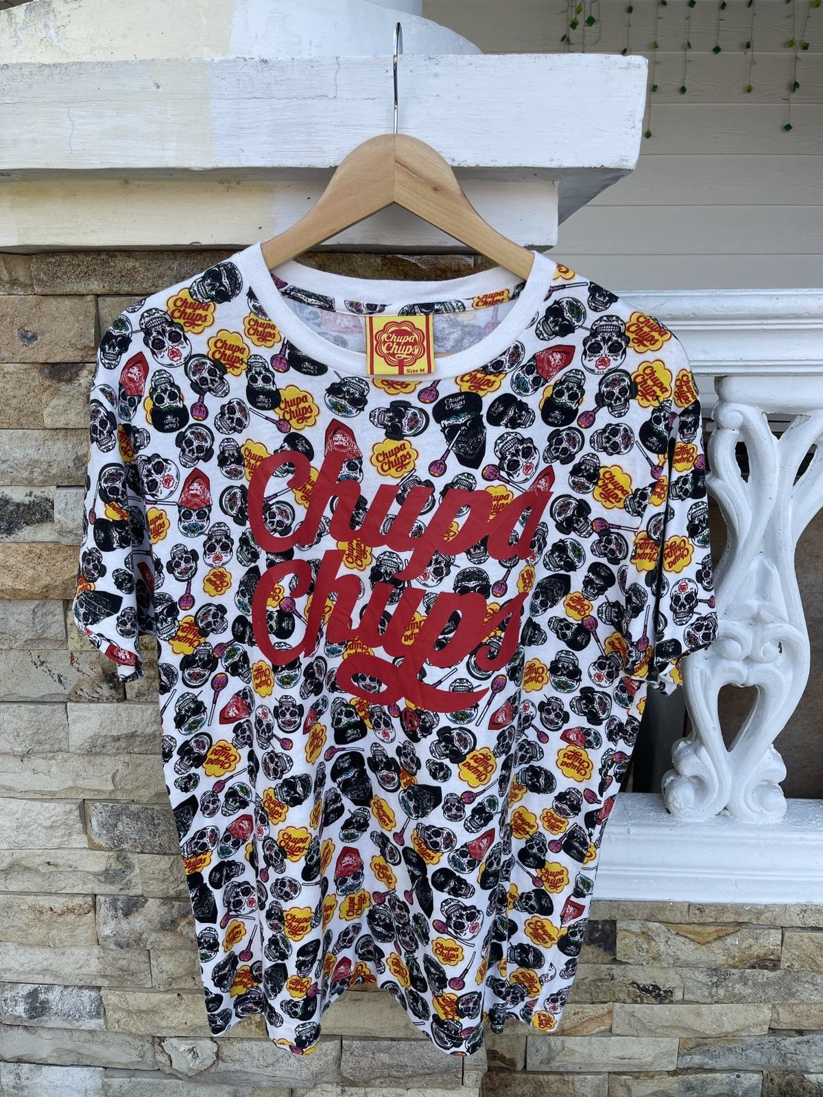 Vintage Last Drop🔥Chupa Chups Skull Lolipops Snack Promo Graphic Tee Size US M / EU 48-50 / 2 - 1 Thumbnail