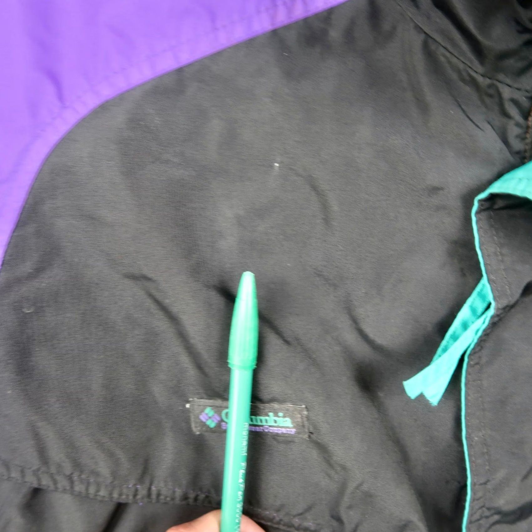 Vintage VINTAGE Columbia Jacket Mens S Small Black Purple Teal Powder Keg Sportswear Size US S / EU 44-46 / 1 - 7 Thumbnail