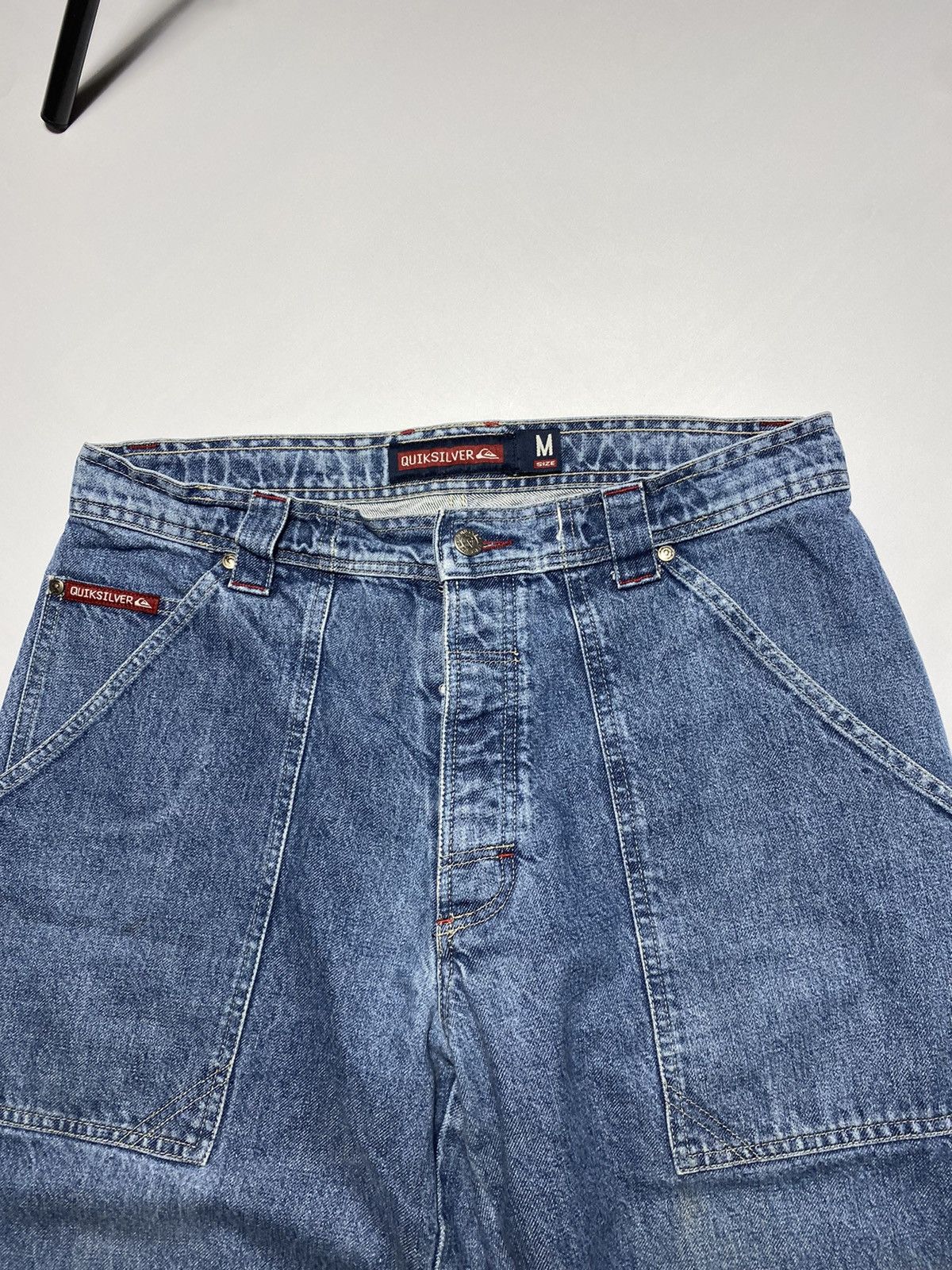 JNCO × Quiksilver × Vintage Vintage Quicksilver baggy rap oversized prison denim jeans Size US 31 - 10 Thumbnail