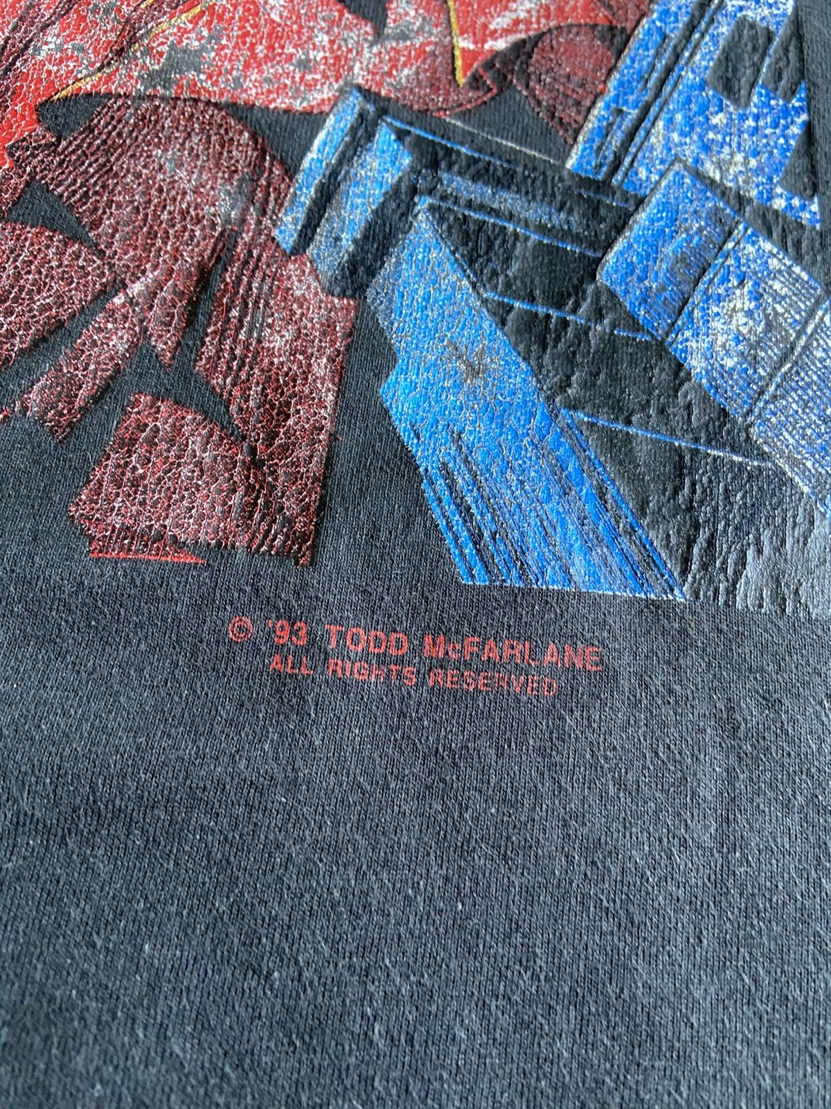 Fruit Of The Loom × Marvel Comics × Vintage T-Shirt Vintage Spawn 1993 Image Comics Todd McFarlane Size US XL / EU 56 / 4 - 3 Thumbnail