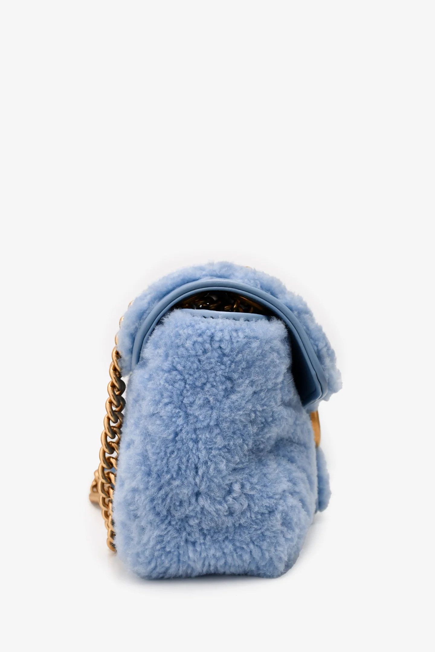 Gucci o1s1wg110225 Size:OS /GG Marmont Small Shoulder Bag in Blue Size ONE SIZE - 5 Thumbnail