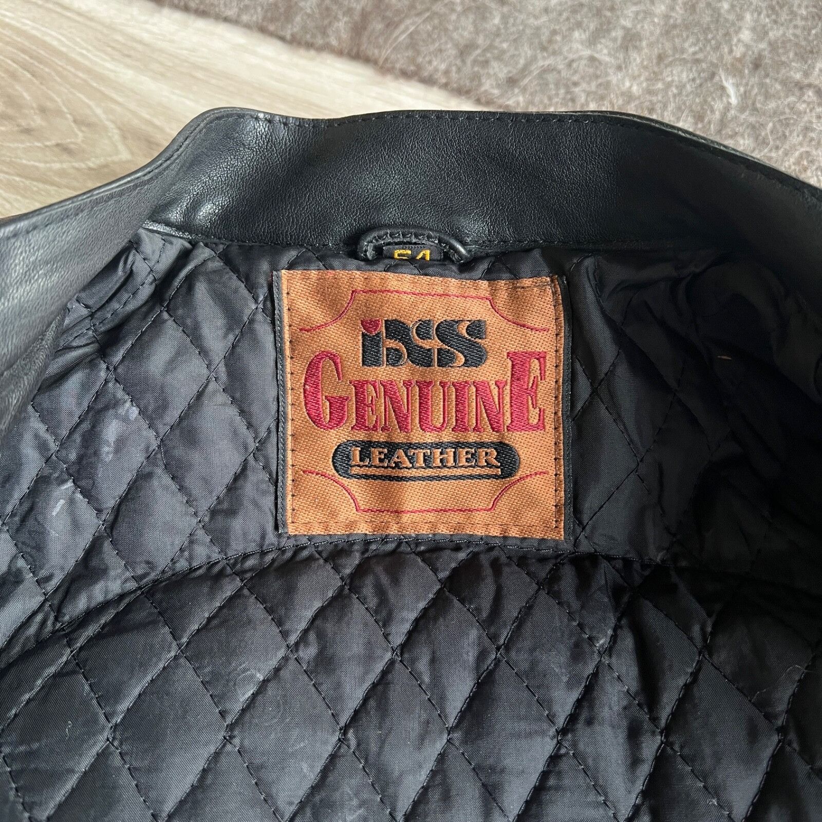 Genuine Leather iXS Vintage Moto Biker Black Real Leather Jacket 8712AC Size US XL / EU 56 / 4 - 9 Thumbnail