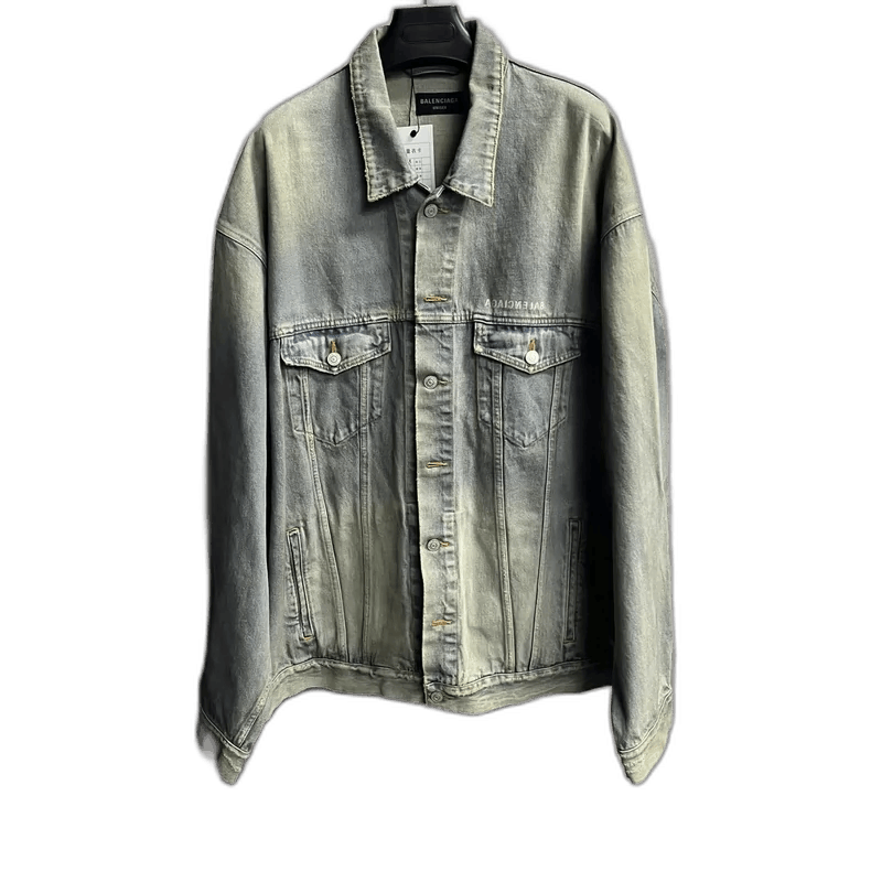 Balenciaga Balenciaga Blue Graffiti Denim Jacket Size US S / EU 44-46 / 1 - 1 Thumbnail
