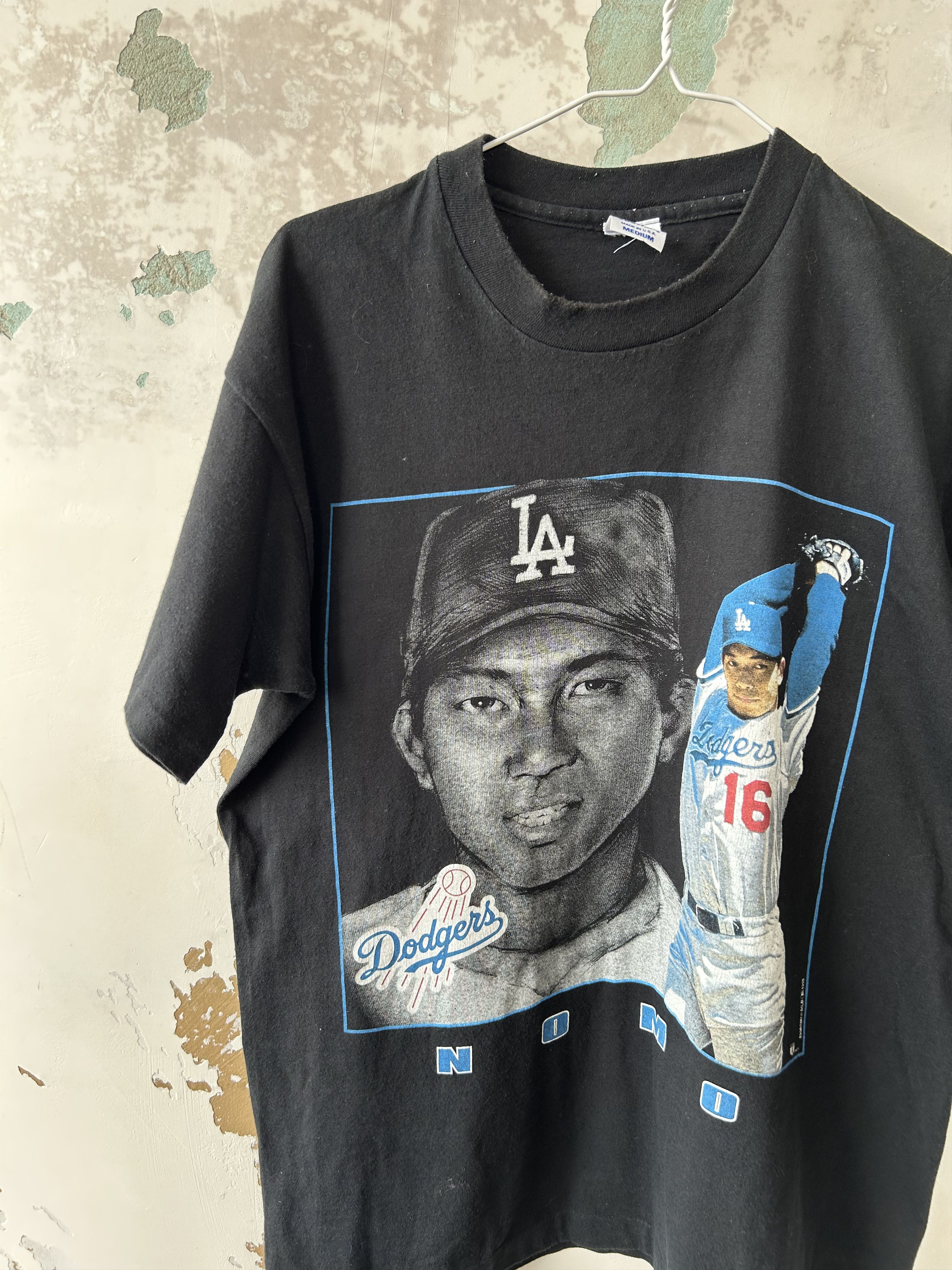 MLB VINTAGE 1995 LA DODGERS HIDEO NOMO T-SHIRT Size US M / EU 48-50 / 2 - 3 Thumbnail