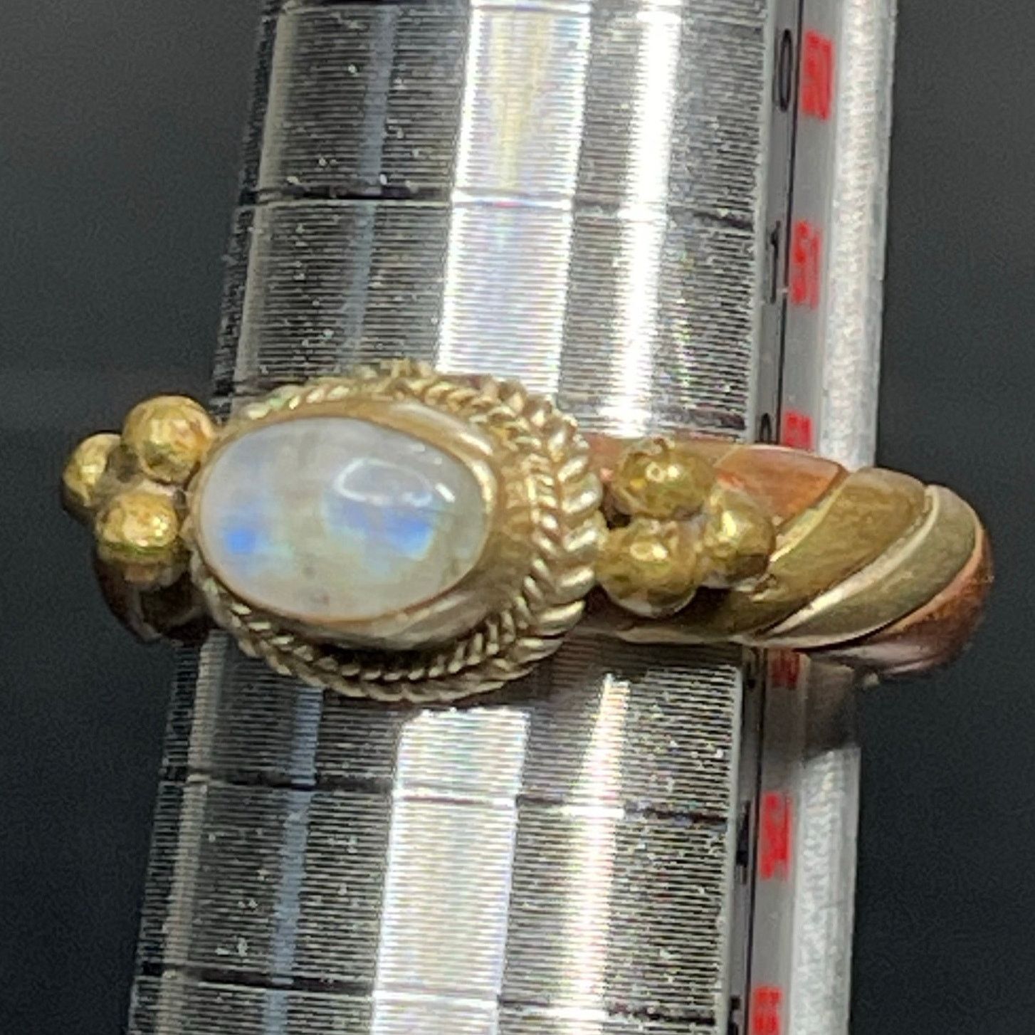 Other Artisan Mixed Metal Sterling Labradorite Boho Ring Sz 6 Size ONE SIZE - 3 Thumbnail