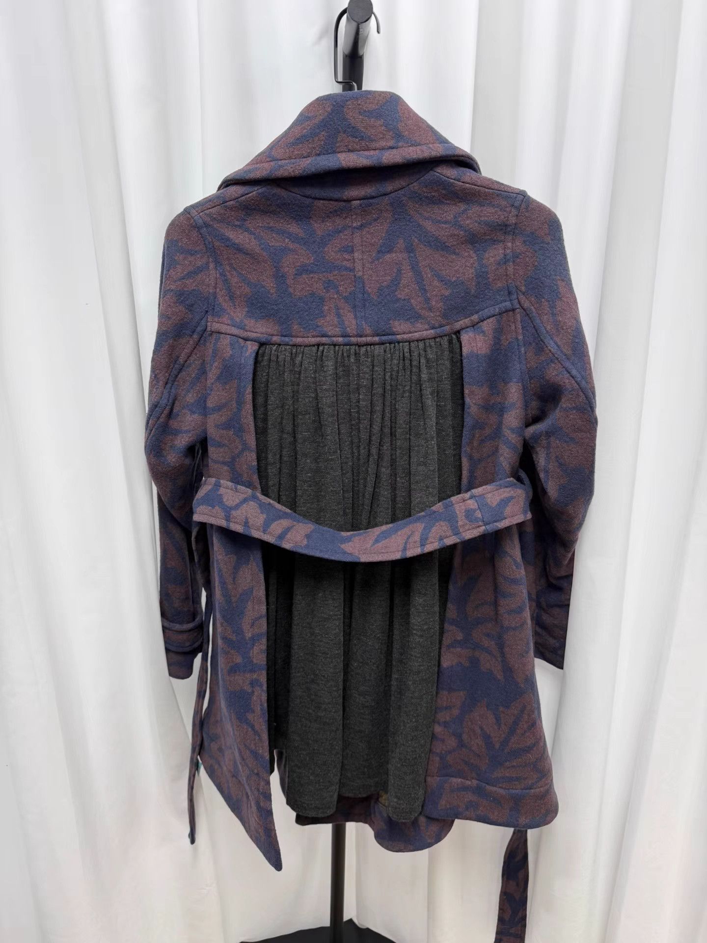 Undercover UNDERCOVER 97AW Maple Leaf Pleated Patchwork Coat K20 Size US L / EU 52-54 / 3 - 4 Thumbnail