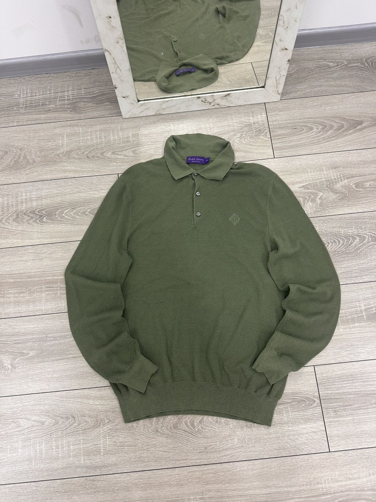 Polo Ralph Lauren Ralph Lauren Purple label LogoSilk and Cotton Polo Shirt Size US XL / EU 56 / 4 - 2 Thumbnail