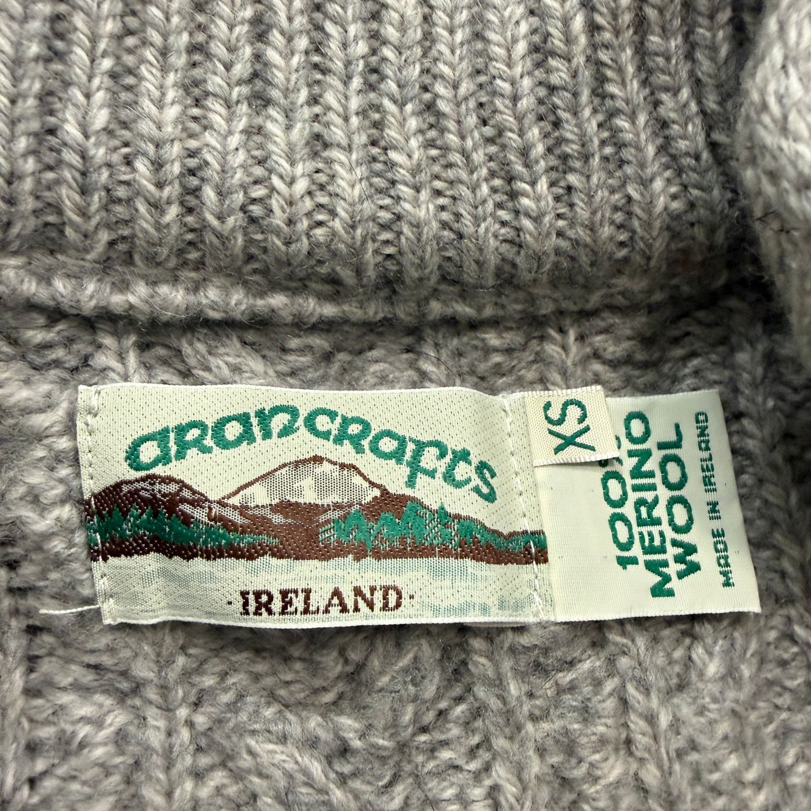Other Original Aran Co Knit Coat Cardigan XS 100% Merino Wool Size XS / US 0-2 / IT 36-38 - 6 Thumbnail
