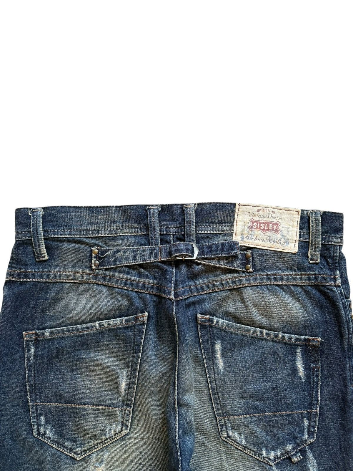Japanese Brand SALES🔥Vintage Japanese Distressed Buckle Back Jean Shorts Size US 34 / EU 50 - 10 Thumbnail