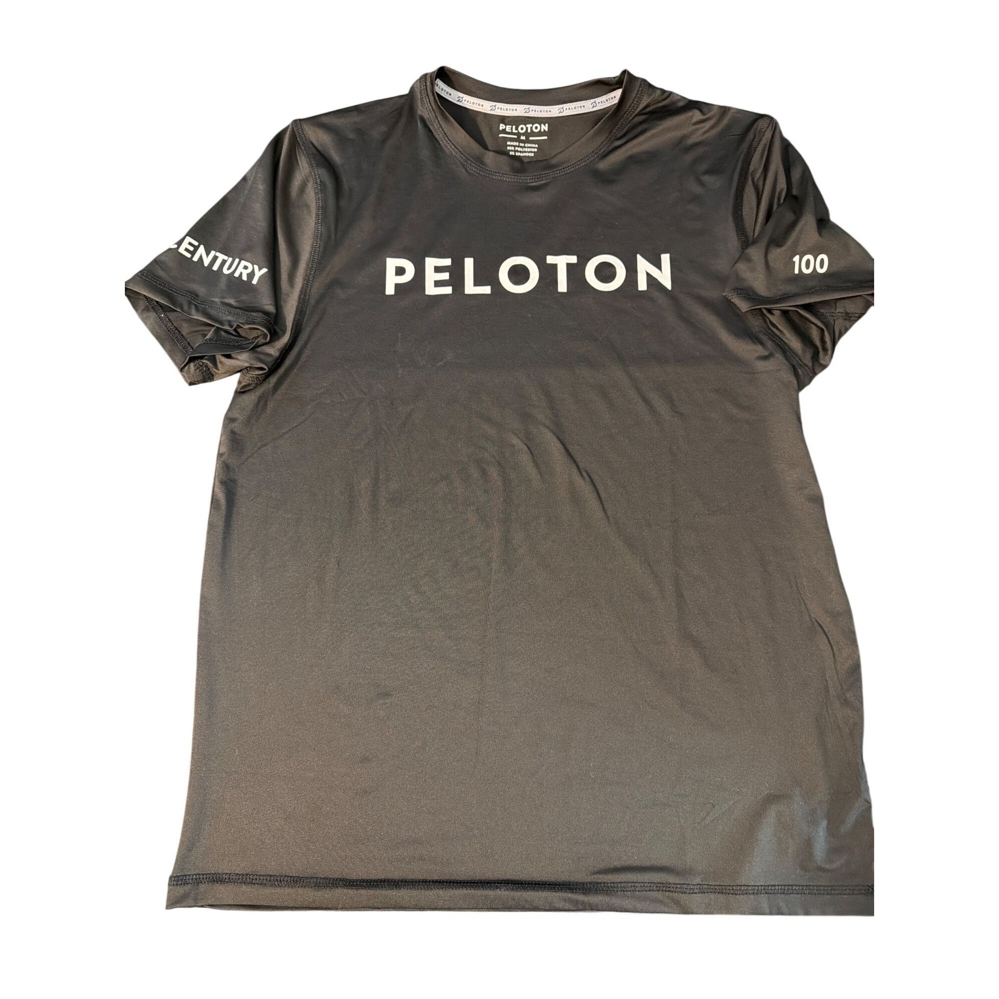 Peloton Peloton Century 100 Club Black Short Sleeve Performance Shir Size US M / EU 48-50 / 2 - 1 Thumbnail
