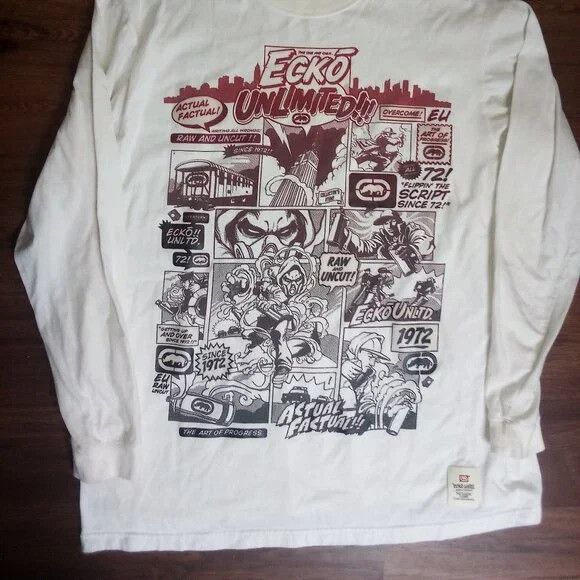 Ecko Unltd. Vintage Ecko Unlimited Art Of Progress Long Sleeve T-Shirt Size US XXL / EU 58 / 5 - 3 Thumbnail