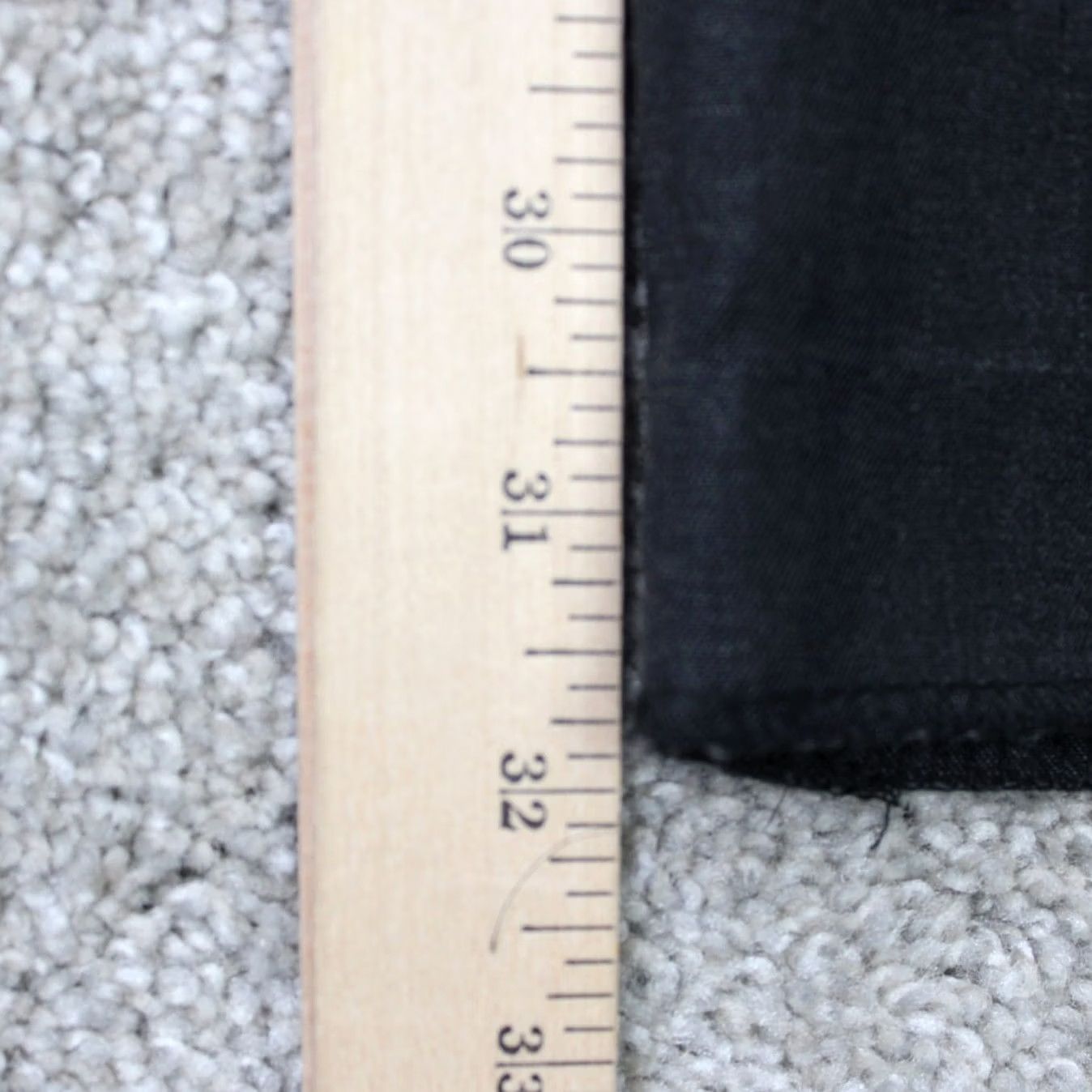 Banana Republic Banana Republic Dress Pants Mens 35x32 Black 100% Wool Flat Front Acetate Lined Size US 35 - 3 Thumbnail