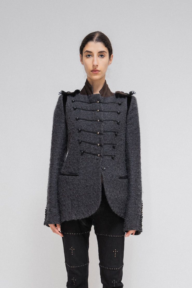 If Six Was Nine JK SPIDER Glittery Napoleon Wool Jacket