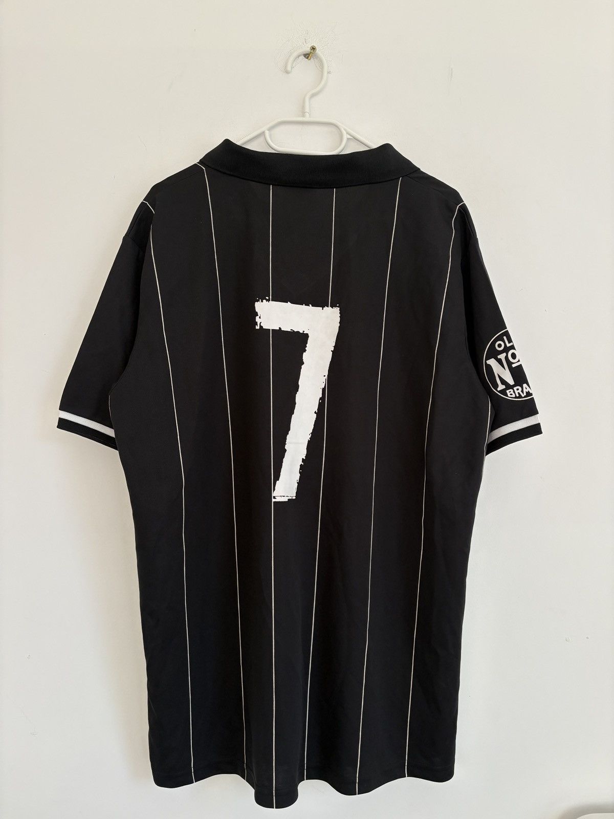 Vintage Jack Daniels Lynchburg Pinstripes Soccer Jersey Size US XL / EU 56 / 4 - 8 Thumbnail