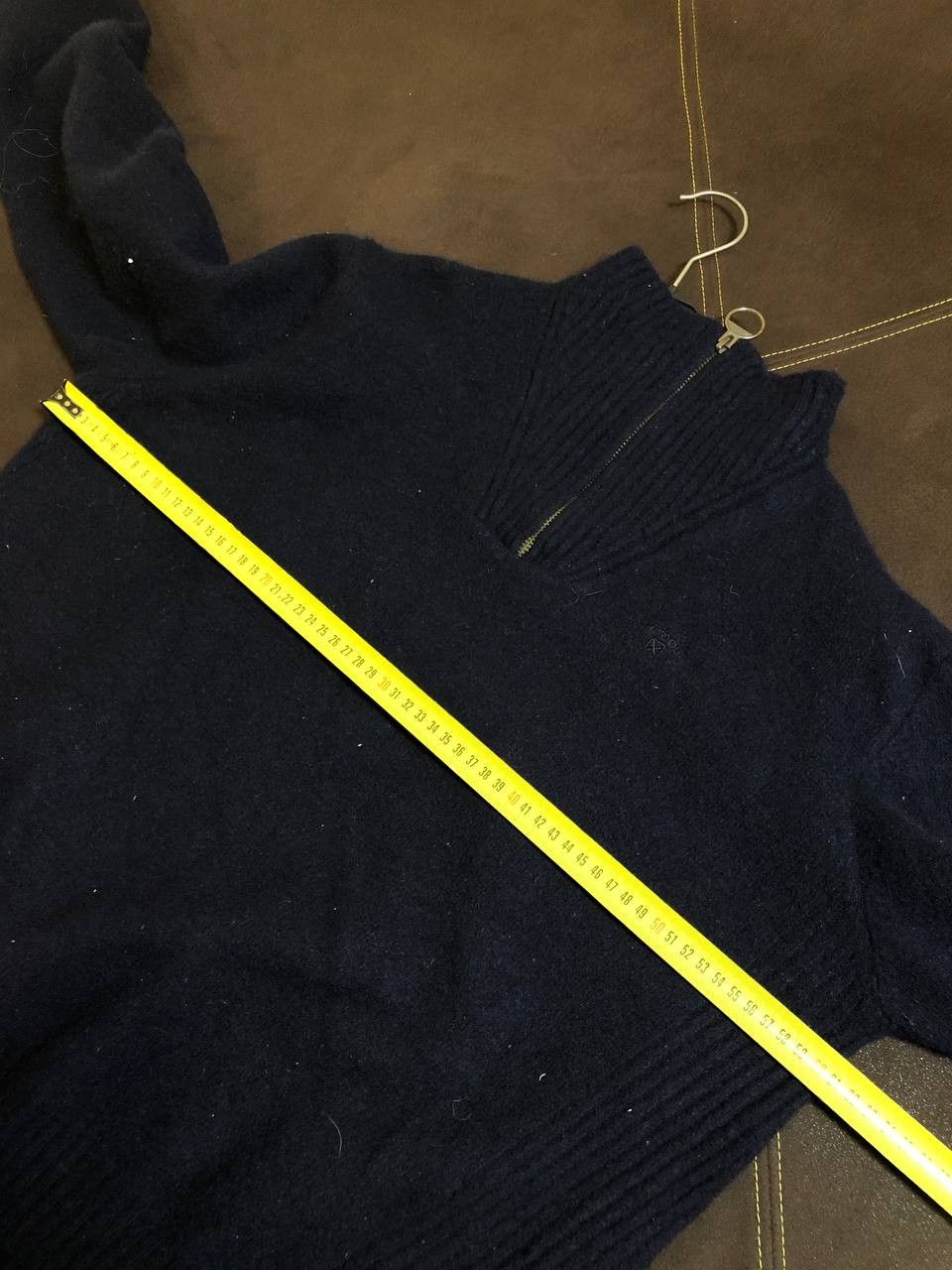 Barbour Barbour Essential Lambswool Half Zip Jumper Navy Size US XXL / EU 58 / 5 - 7 Thumbnail