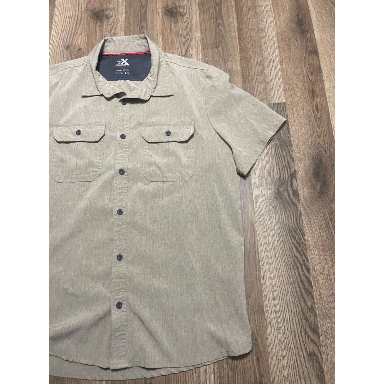 ZeroXposur Zeroxposur Shirt Men’s Large Brown Short Sleeve Button-Up Shirt Size US L / EU 52-54 / 3 - 4 Thumbnail