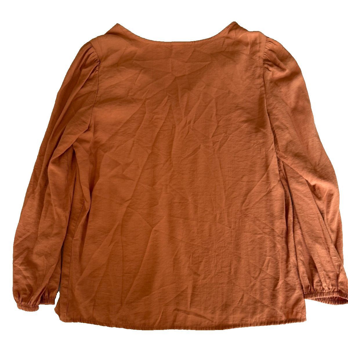 Other Anko Womens 14 Orange Tunic Blouse Long Sleeve Lightweight Size XL / US 12-14 / IT 48-50 - 4 Thumbnail