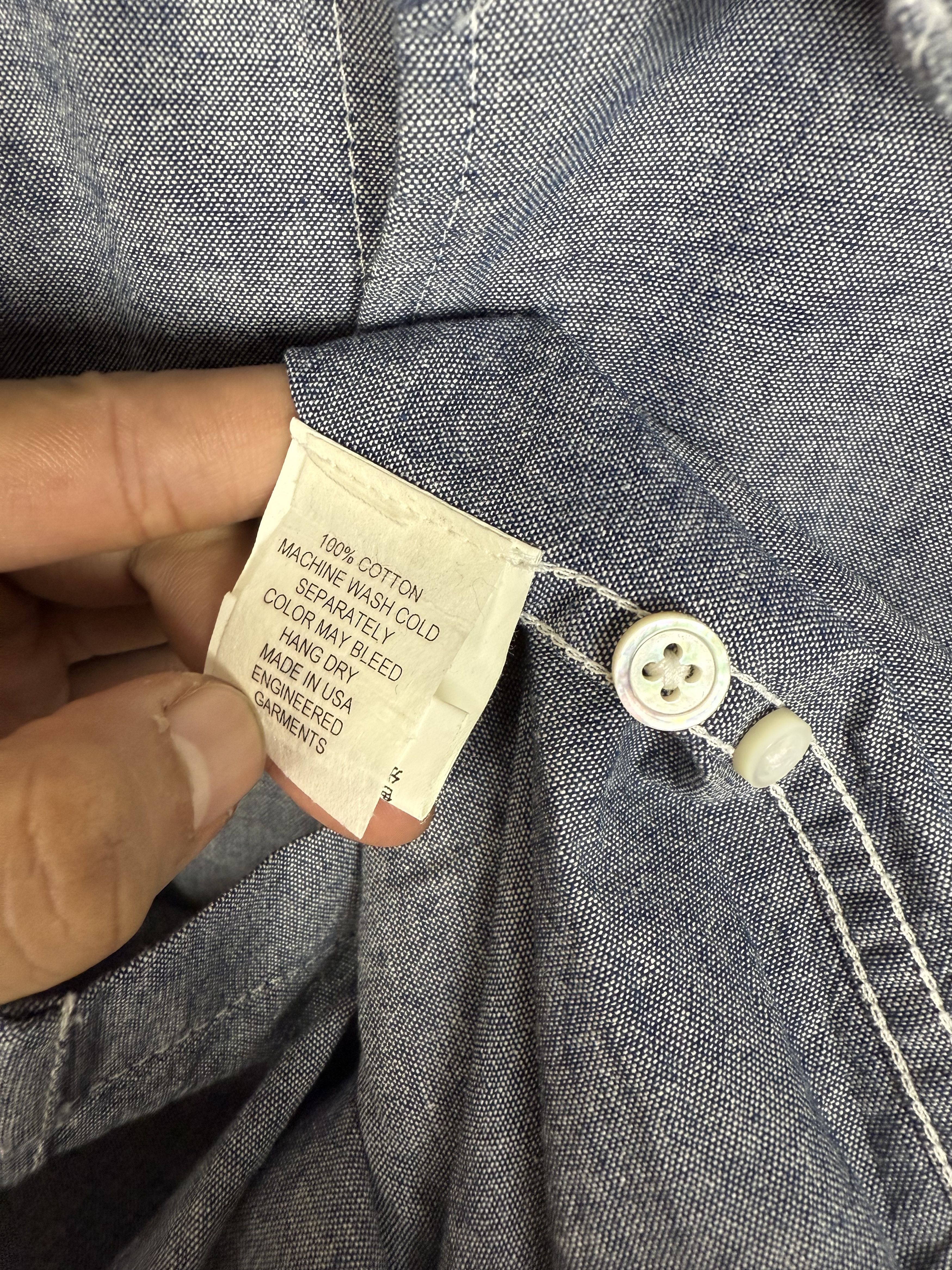 Engineered Garments Engineered Garments Chambray Work Shirt Size US S / EU 44-46 / 1 - 8 Thumbnail